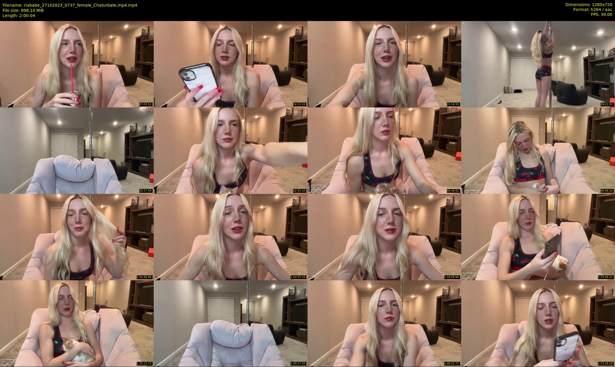 riababe — 121 minute Chaturbate female cam show recording, 720p, Oct 27, 2023
