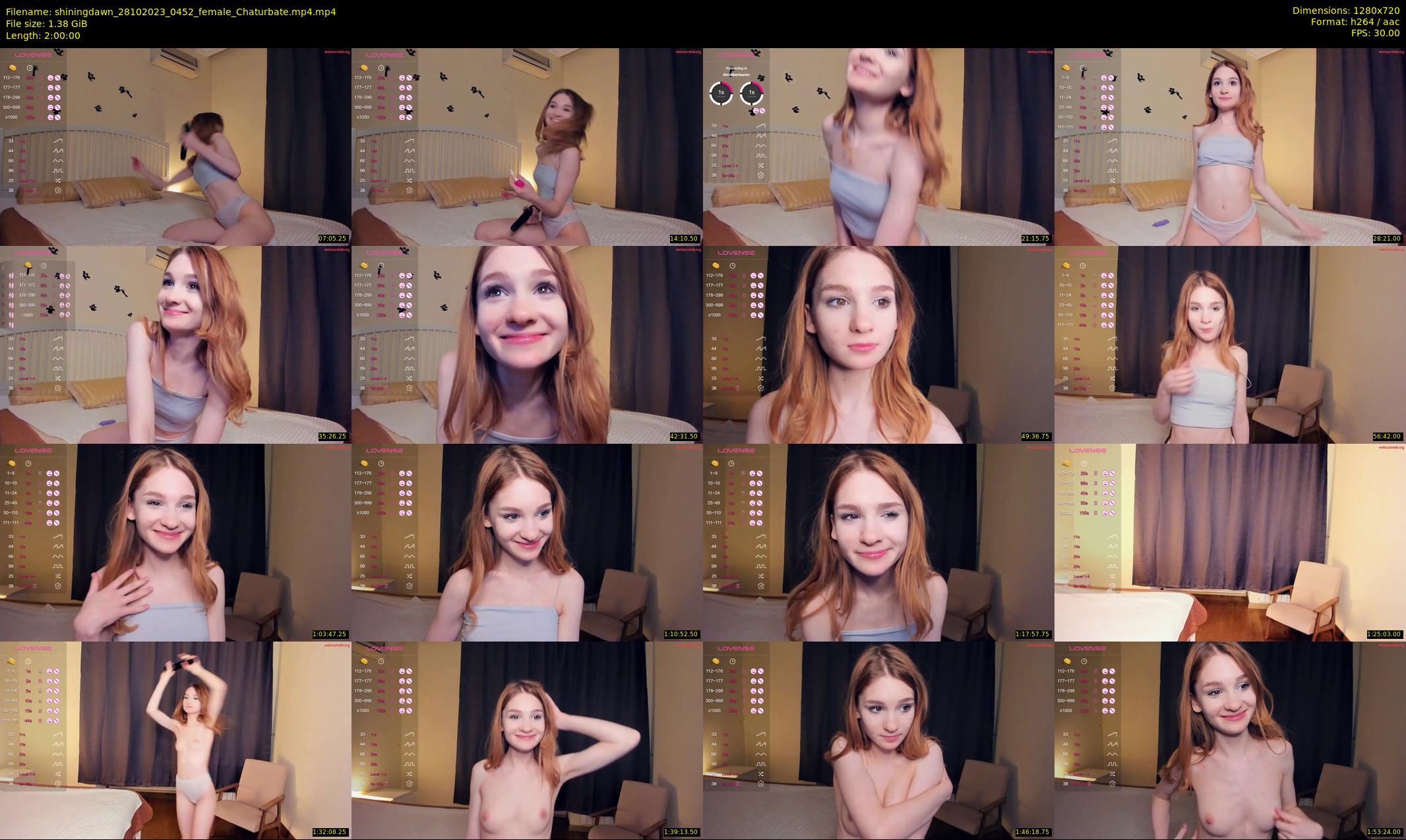 shiningdawn — 120 minute Chaturbate female cam show recording, 720p, Oct 28, 2023