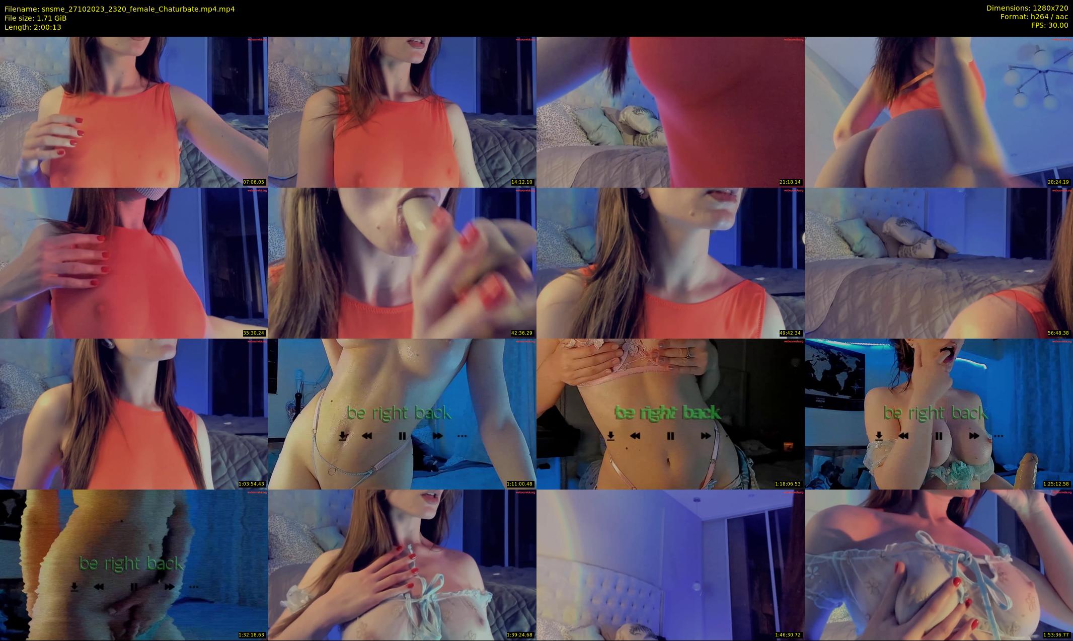 snsme — 121 minute Chaturbate female cam show recording, 720p, Oct 27, 2023