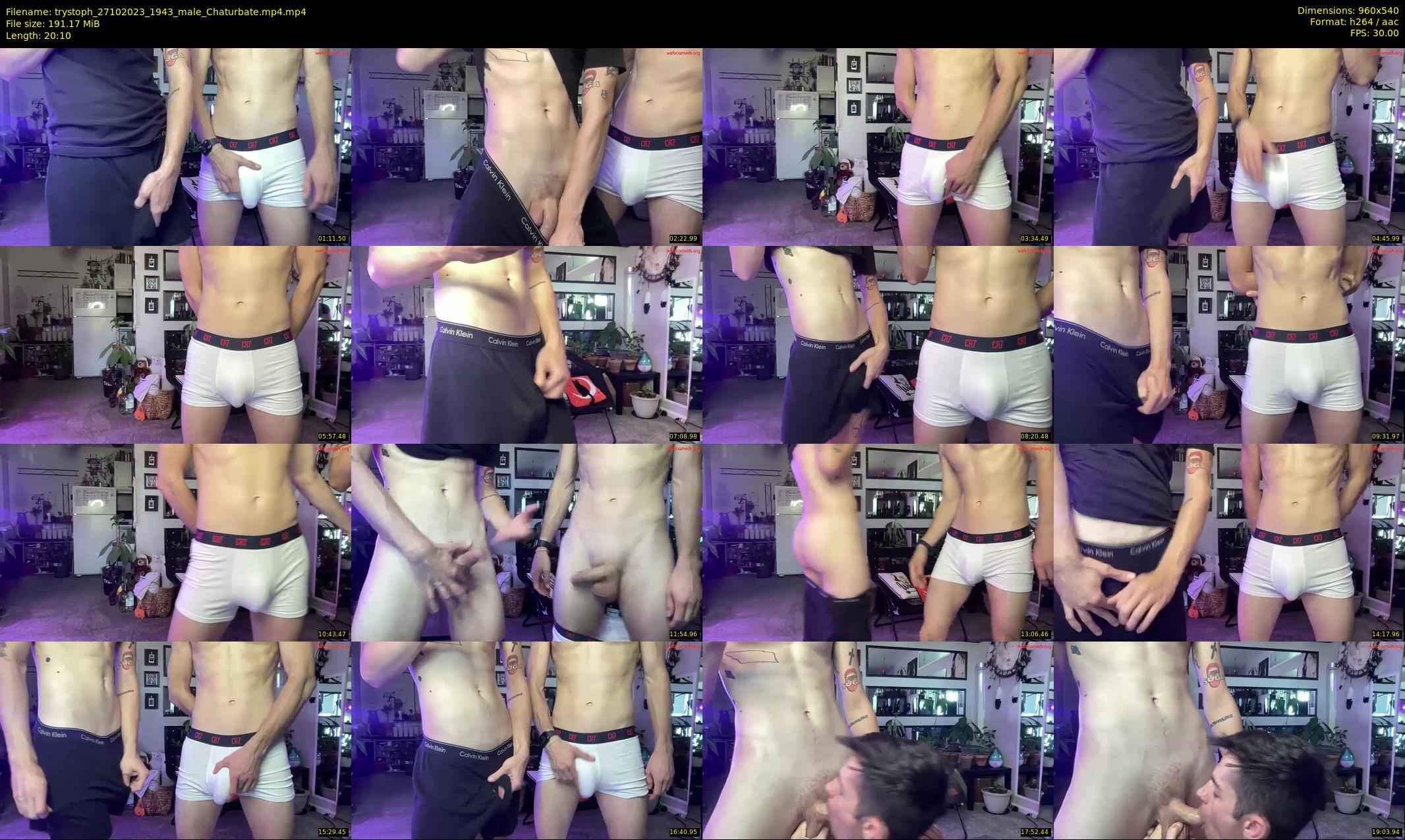 trystoph — 21 minute Chaturbate male cam show recording, 480p, Oct 27, 2023