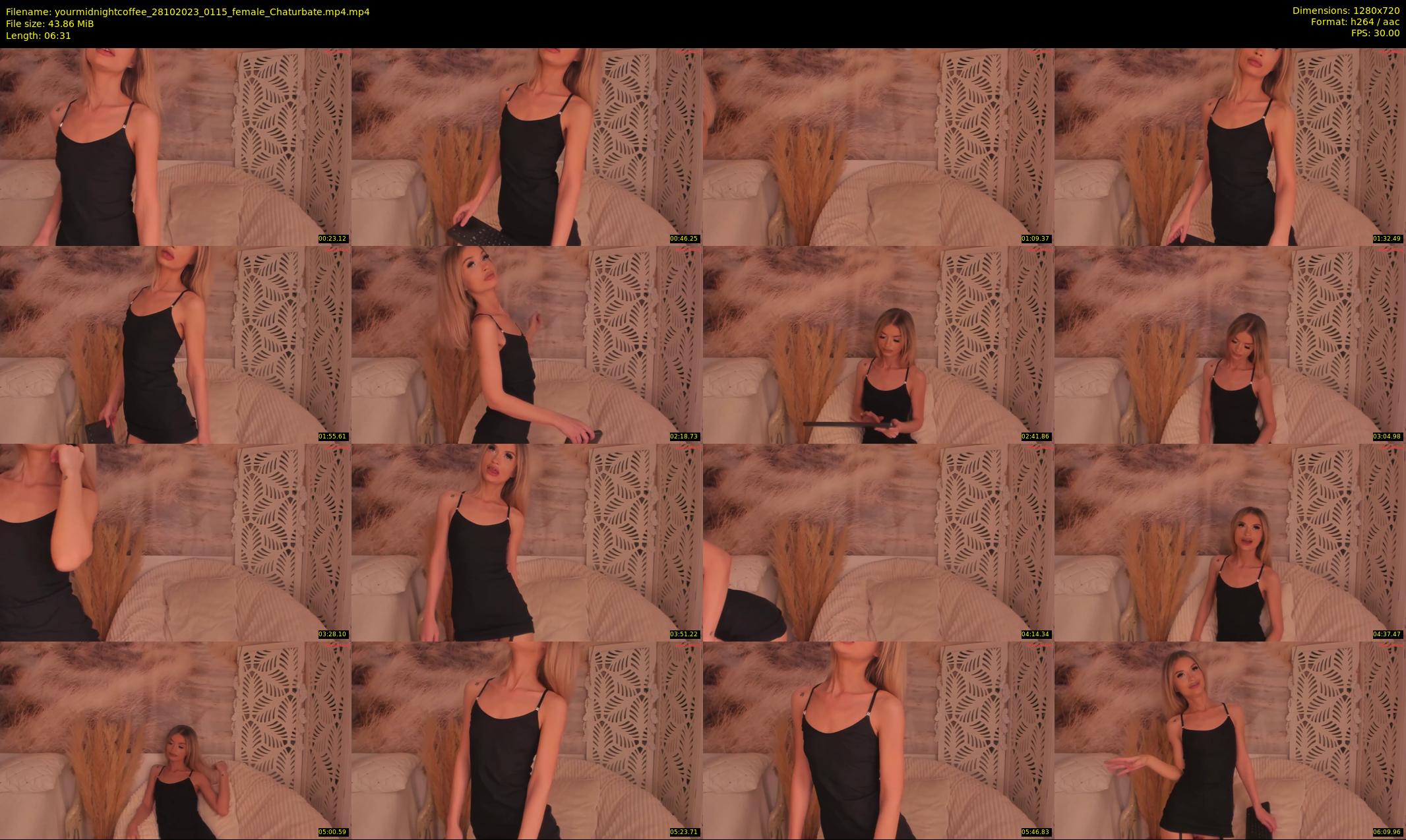 yourmidnightcoffee — 7 minute Chaturbate female cam show recording, 720p, Oct 28, 2023