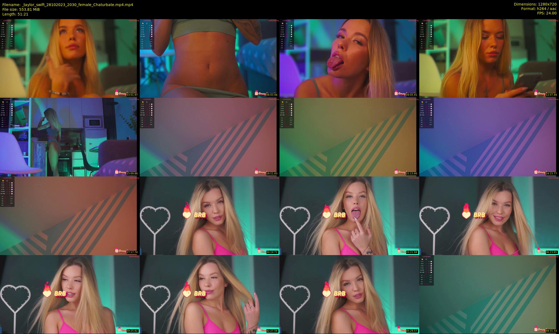 _taylor_swift — 52 minute Chaturbate female cam show recording, 720p, Oct 28, 2023