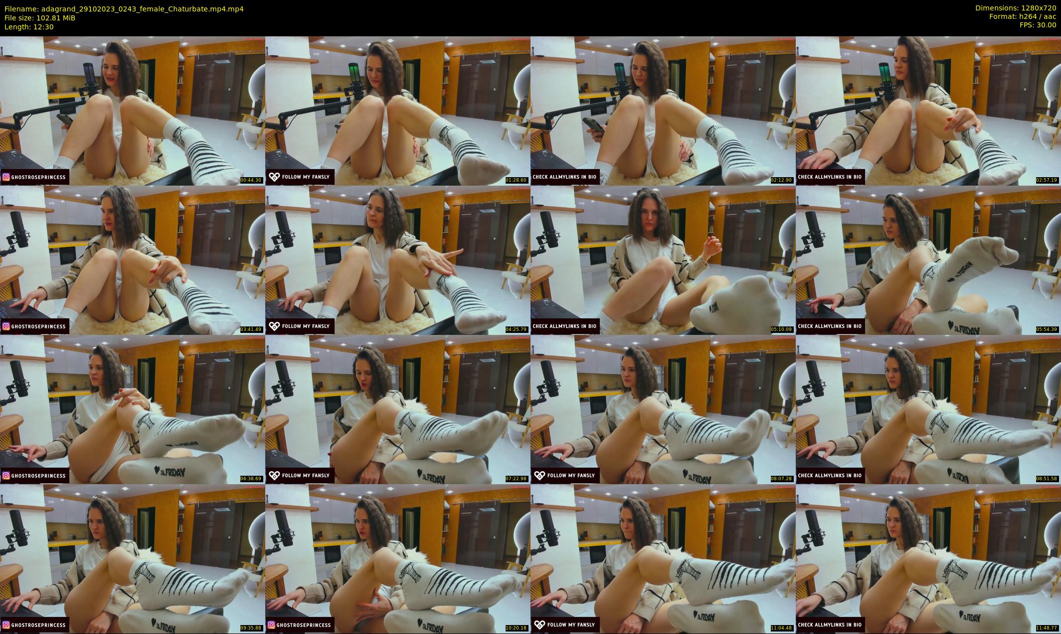 adagrand — 13 minute Chaturbate female cam show recording, 720p, Oct 29, 2023