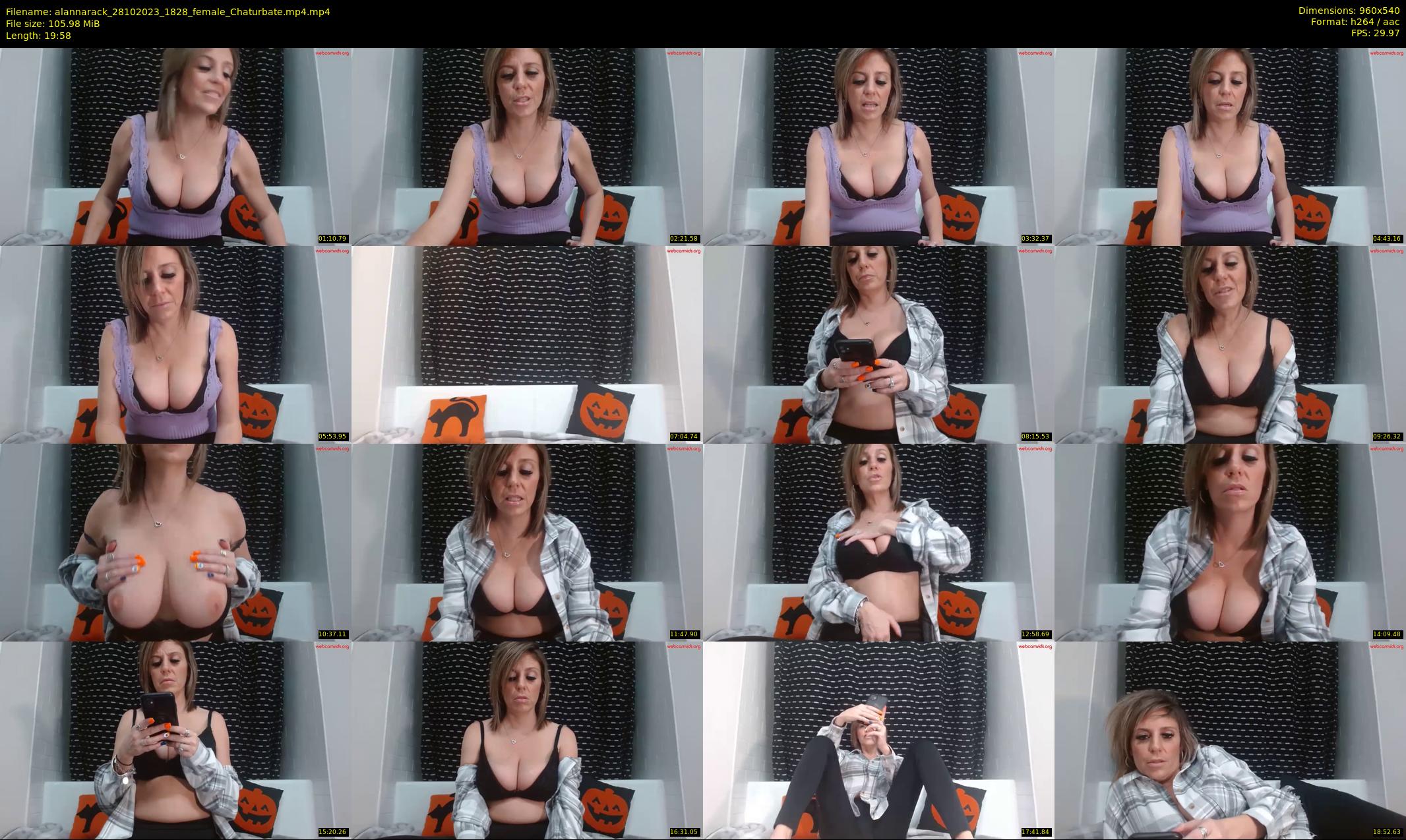alannarack — 20 minute Chaturbate female cam show recording, 480p, Oct 28, 2023
