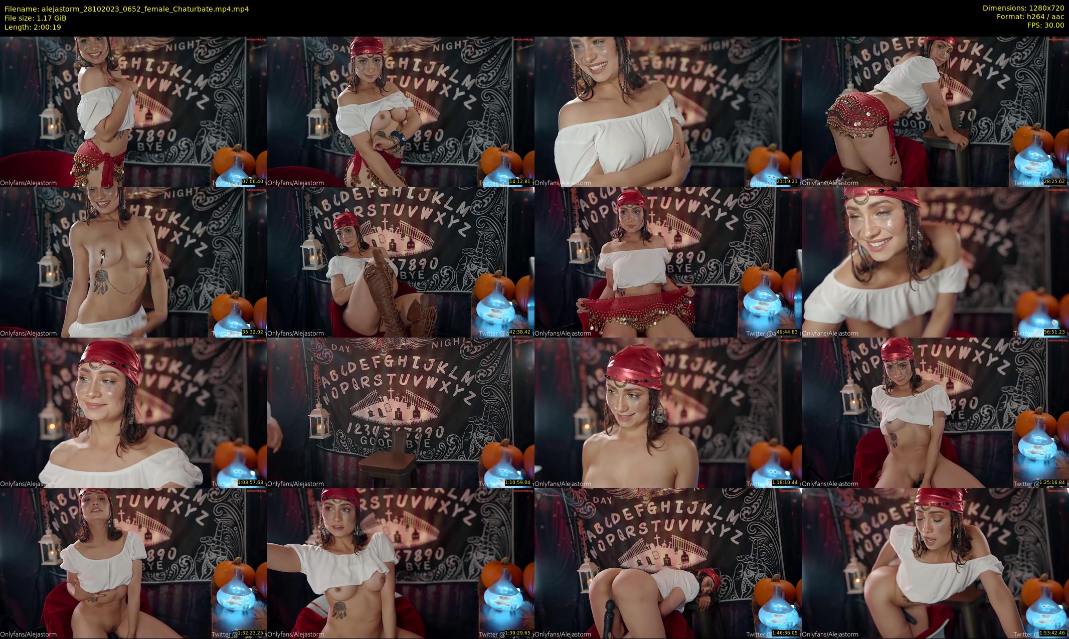 alejastorm — 121 minute Chaturbate female cam show recording, 720p, Oct 28, 2023