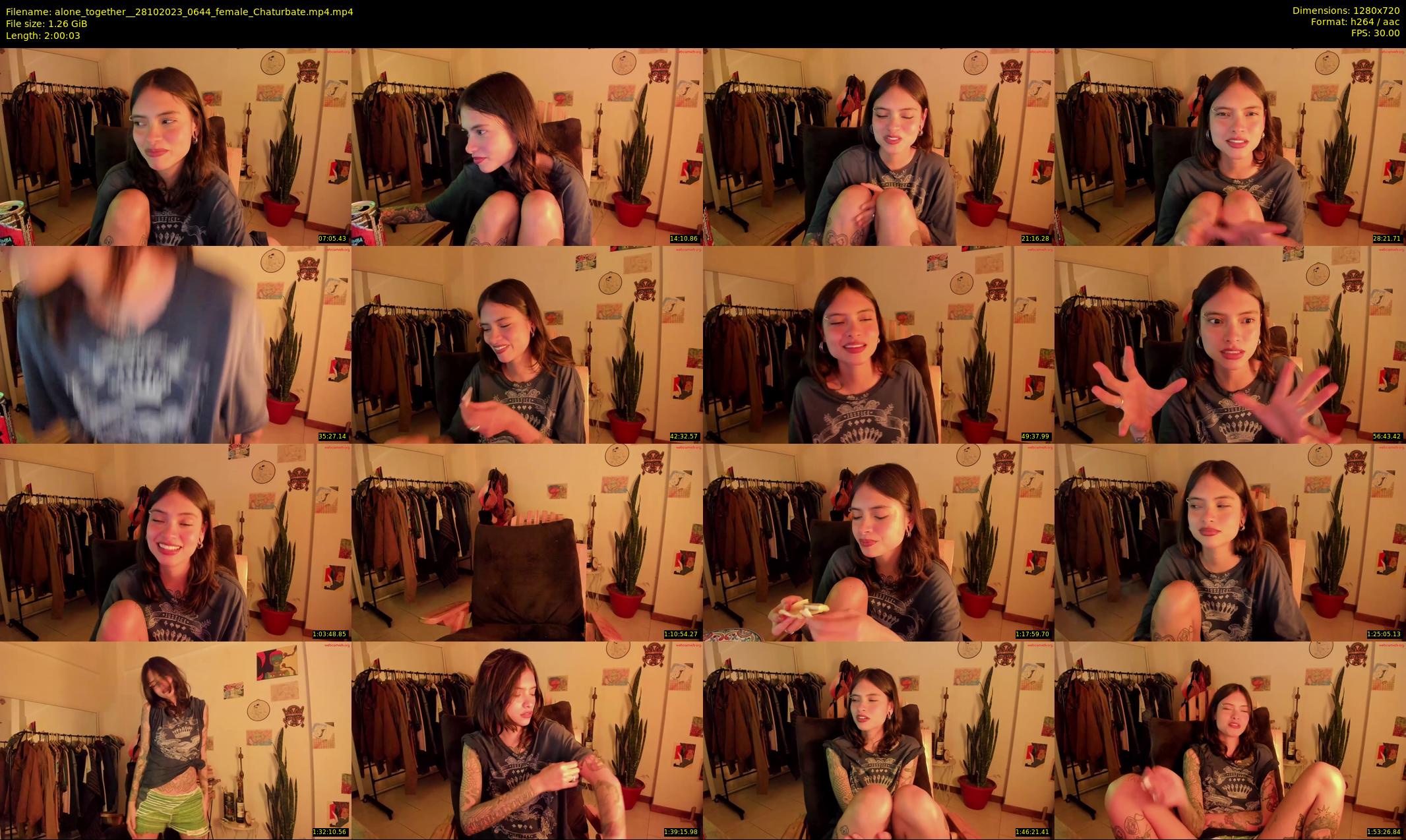 alone_together_ — 121 minute Chaturbate female cam show recording, 720p, Oct 28, 2023