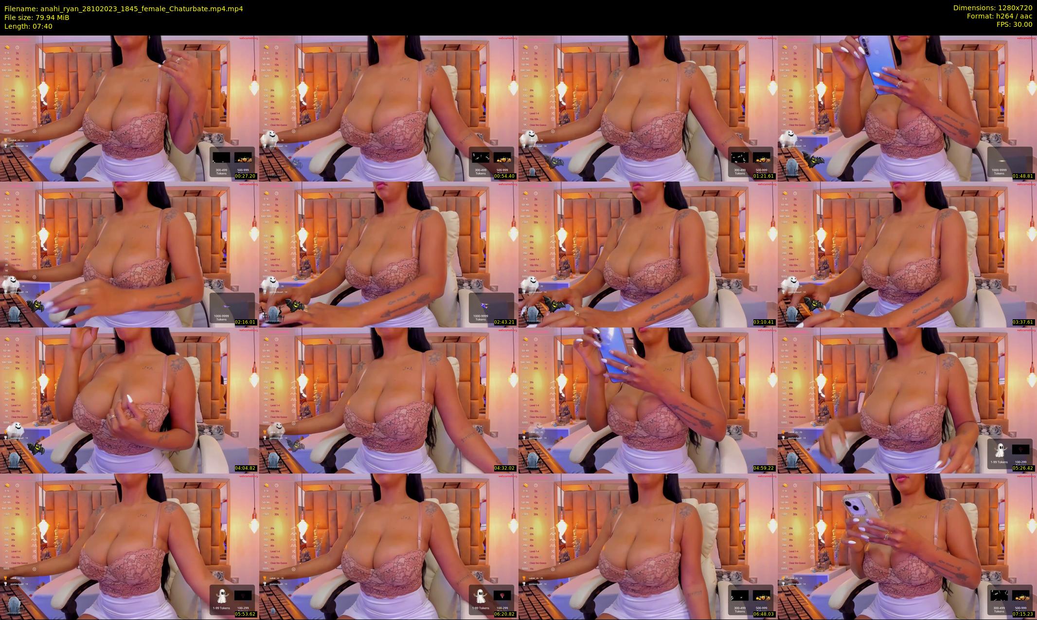 anahi_ryan — 8 minute Chaturbate female cam show recording, 720p, Oct 28, 2023