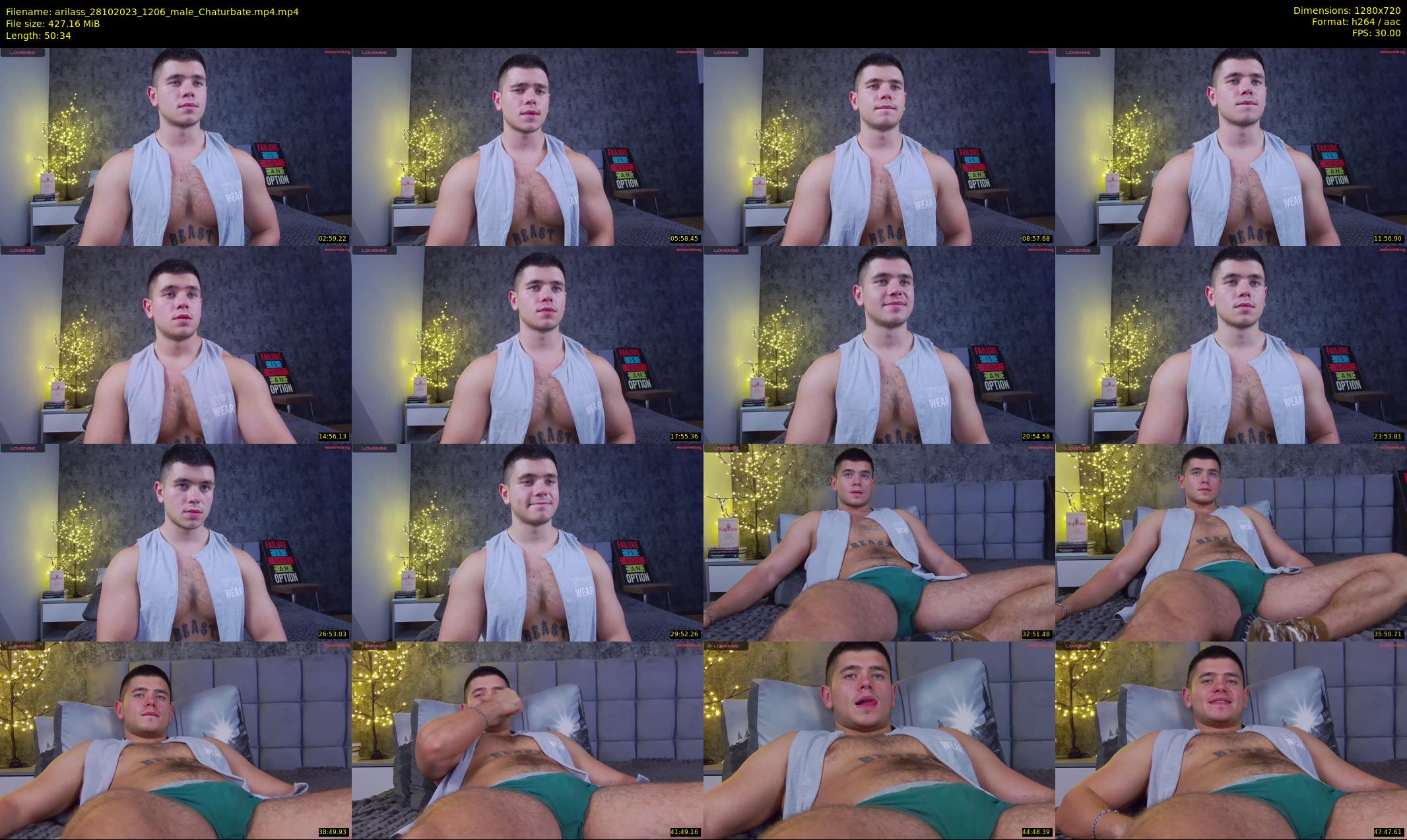 arilass — 51 minute Chaturbate male cam show recording, 720p, Oct 28, 2023