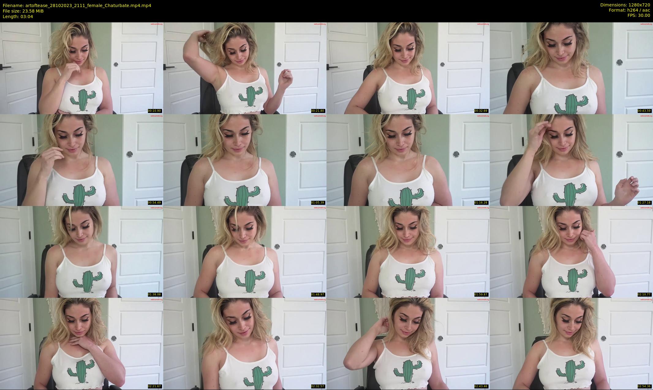 artoftease — 4 minute Chaturbate female cam show recording, 720p, Oct 28, 2023