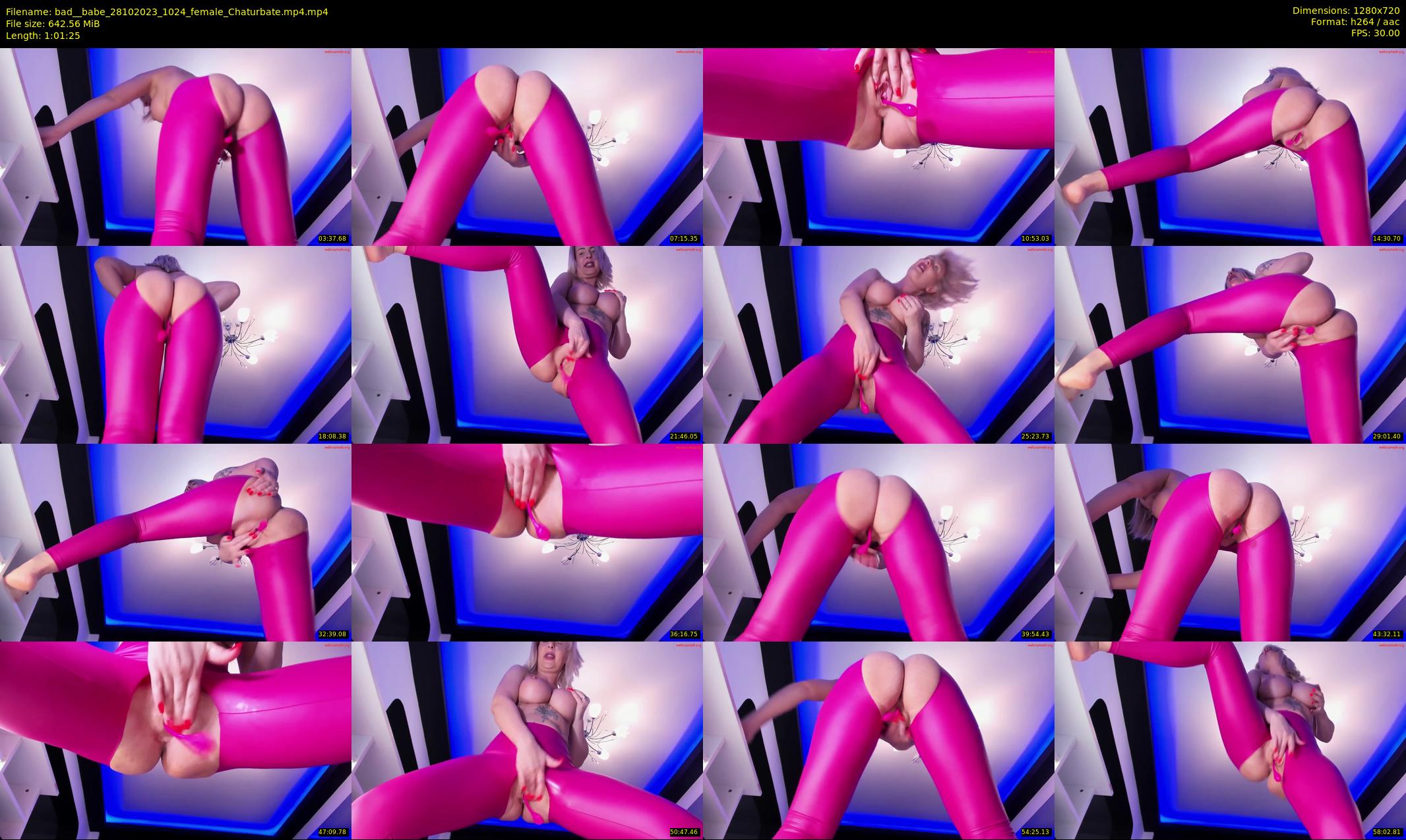 bad__babe — 62 minute Chaturbate female cam show recording, 720p, Oct 28, 2023