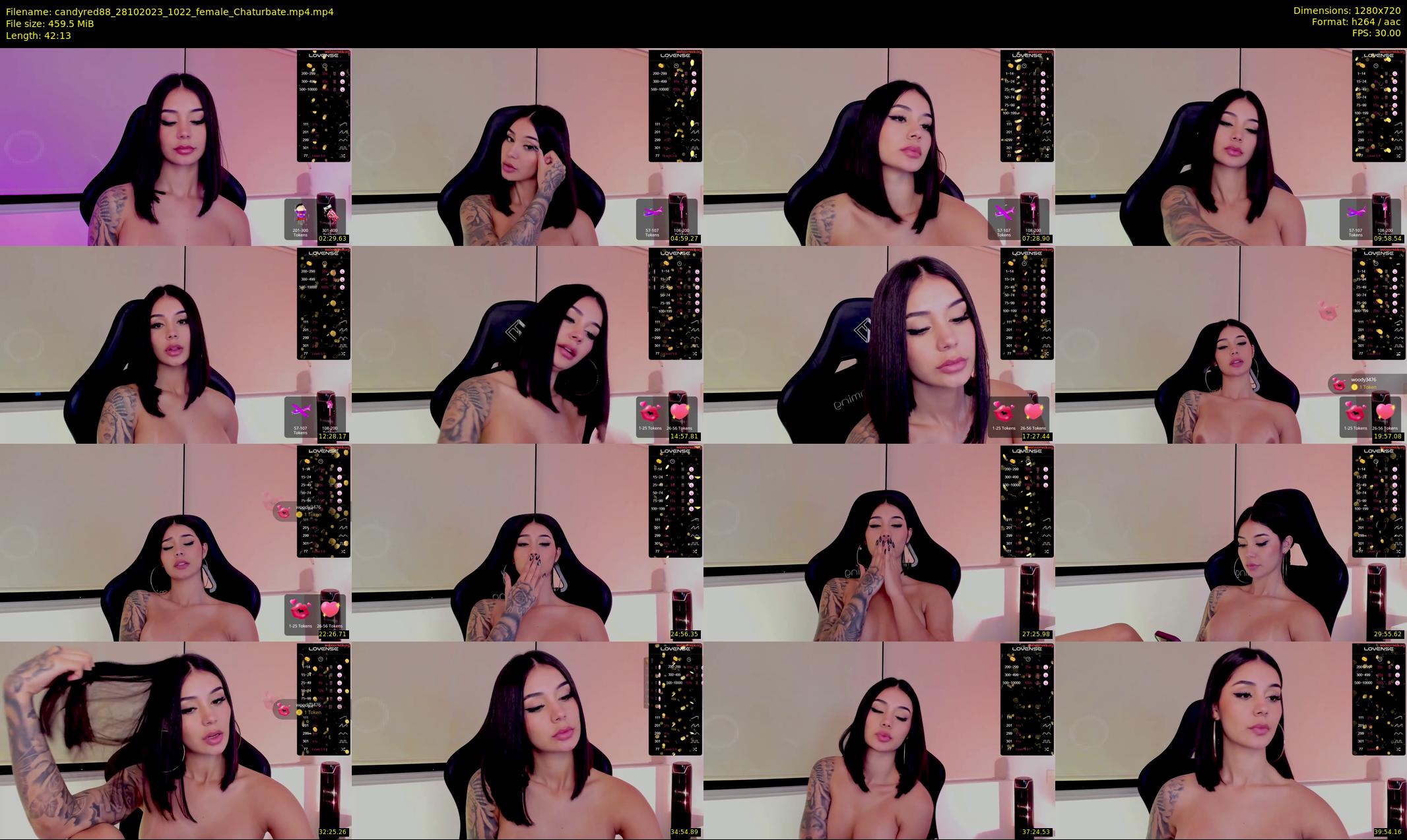 candyred88 — 43 minute Chaturbate female cam show recording, 720p, Oct 28, 2023