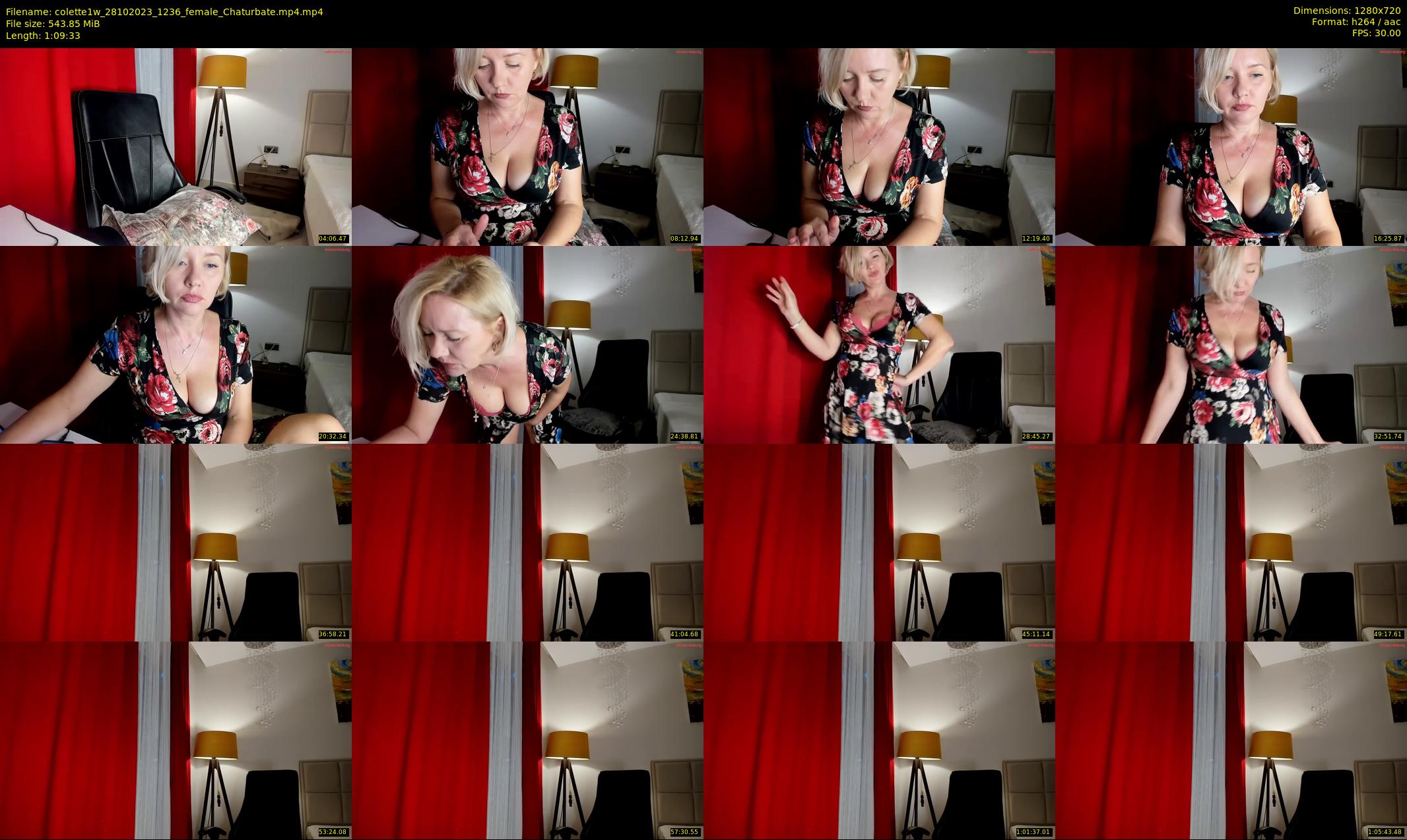 colette1w — 70 minute Chaturbate female cam show recording, 720p, Oct 28, 2023