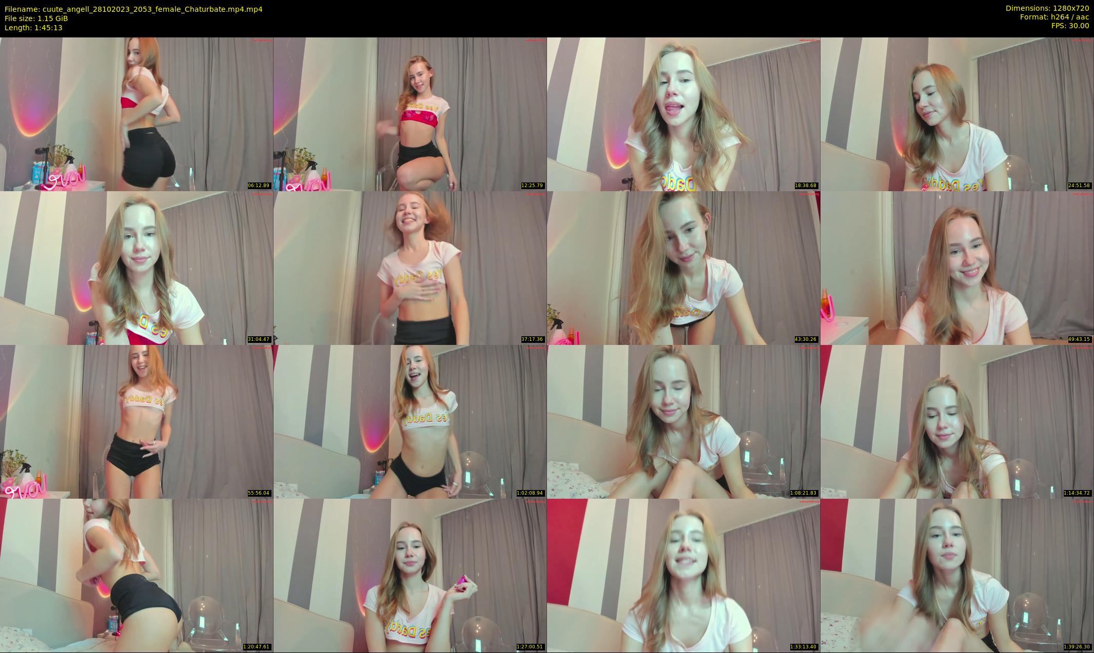 cuute_angell — 106 minute Chaturbate female cam show recording, 720p, Oct 28, 2023