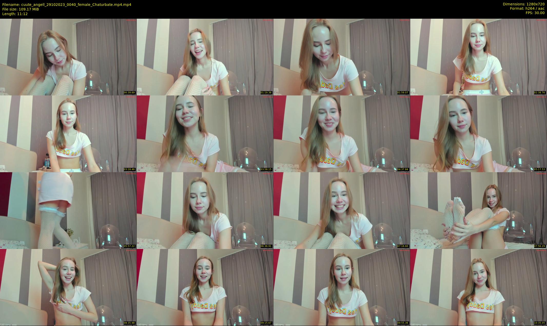 cuute_angell — 12 minute Chaturbate female cam show recording, 720p, Oct 29, 2023