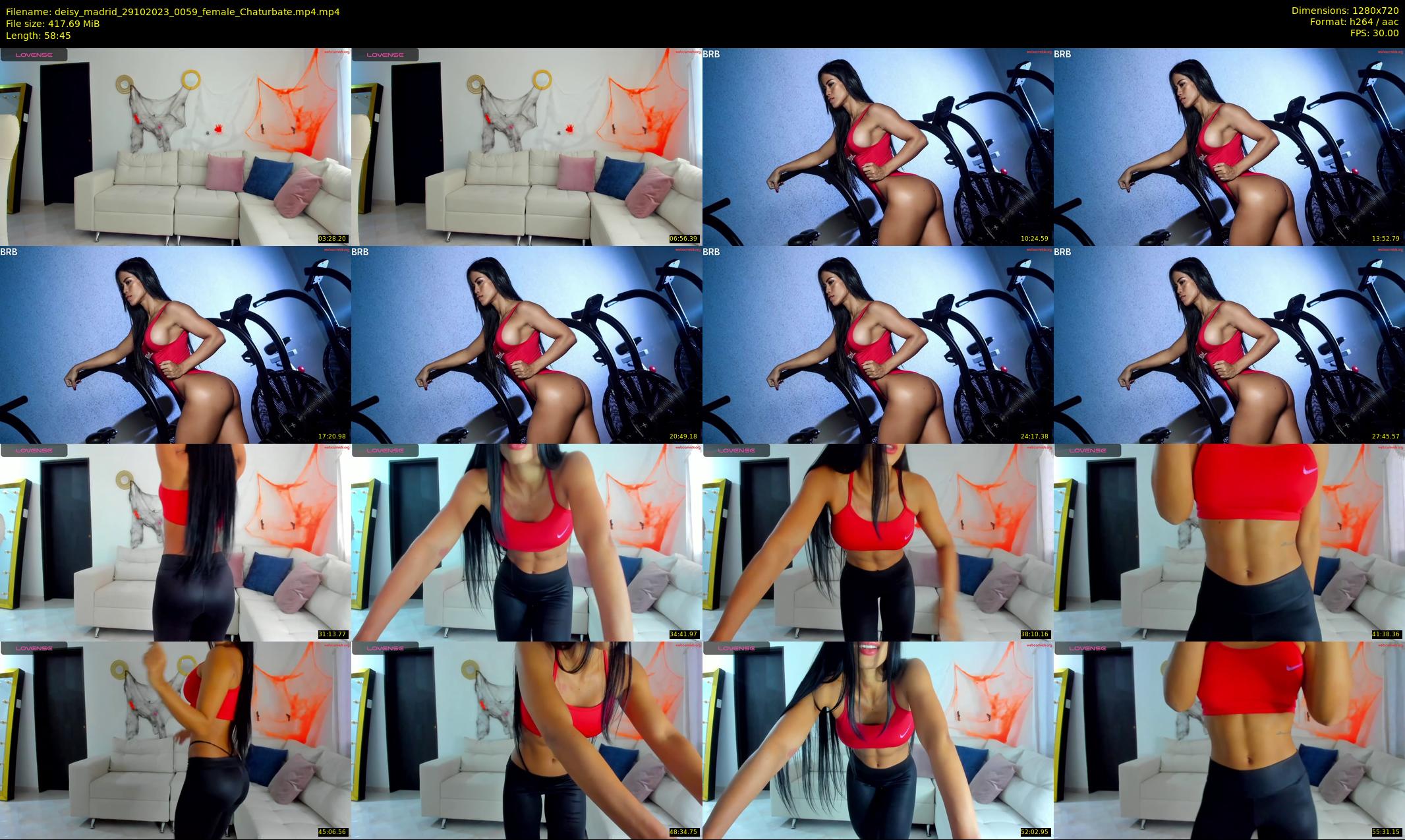 deisy_madrid — 59 minute Chaturbate female cam show recording, 720p, Oct 29, 2023