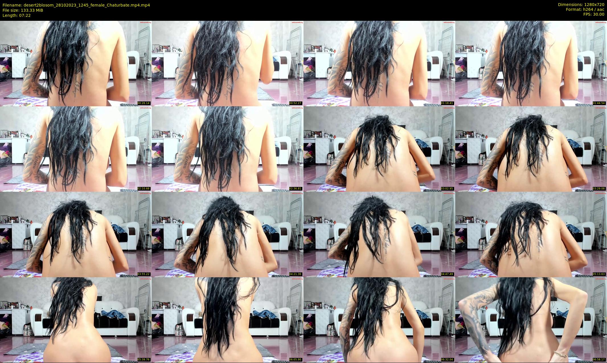 desert2blosom — 8 minute Chaturbate female cam show recording, 720p, Oct 28, 2023