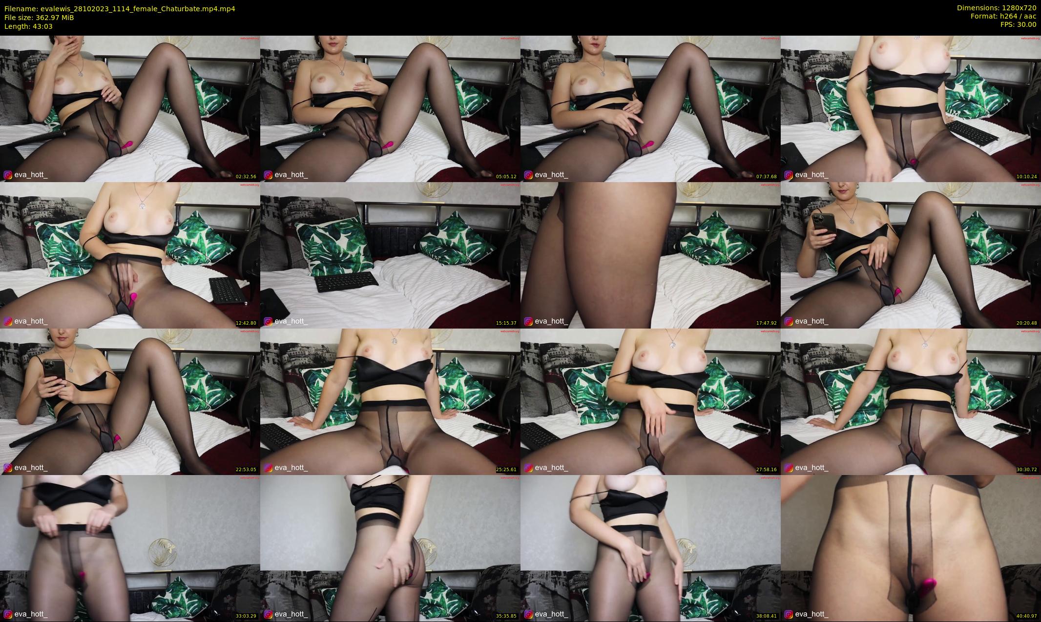 evalewis — 44 minute Chaturbate female cam show recording, 720p, Oct 28, 2023