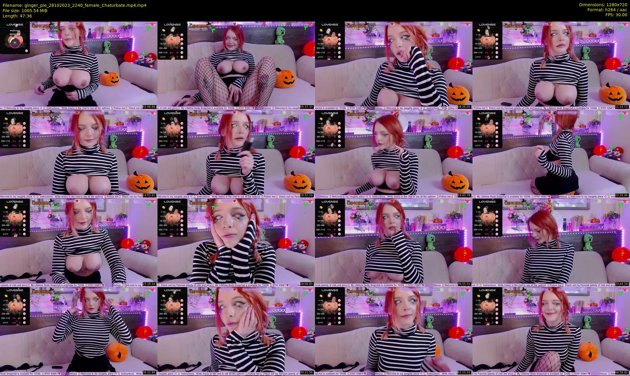 ginger_pie — 48 minute Chaturbate female cam show recording, 720p, Oct 28, 2023