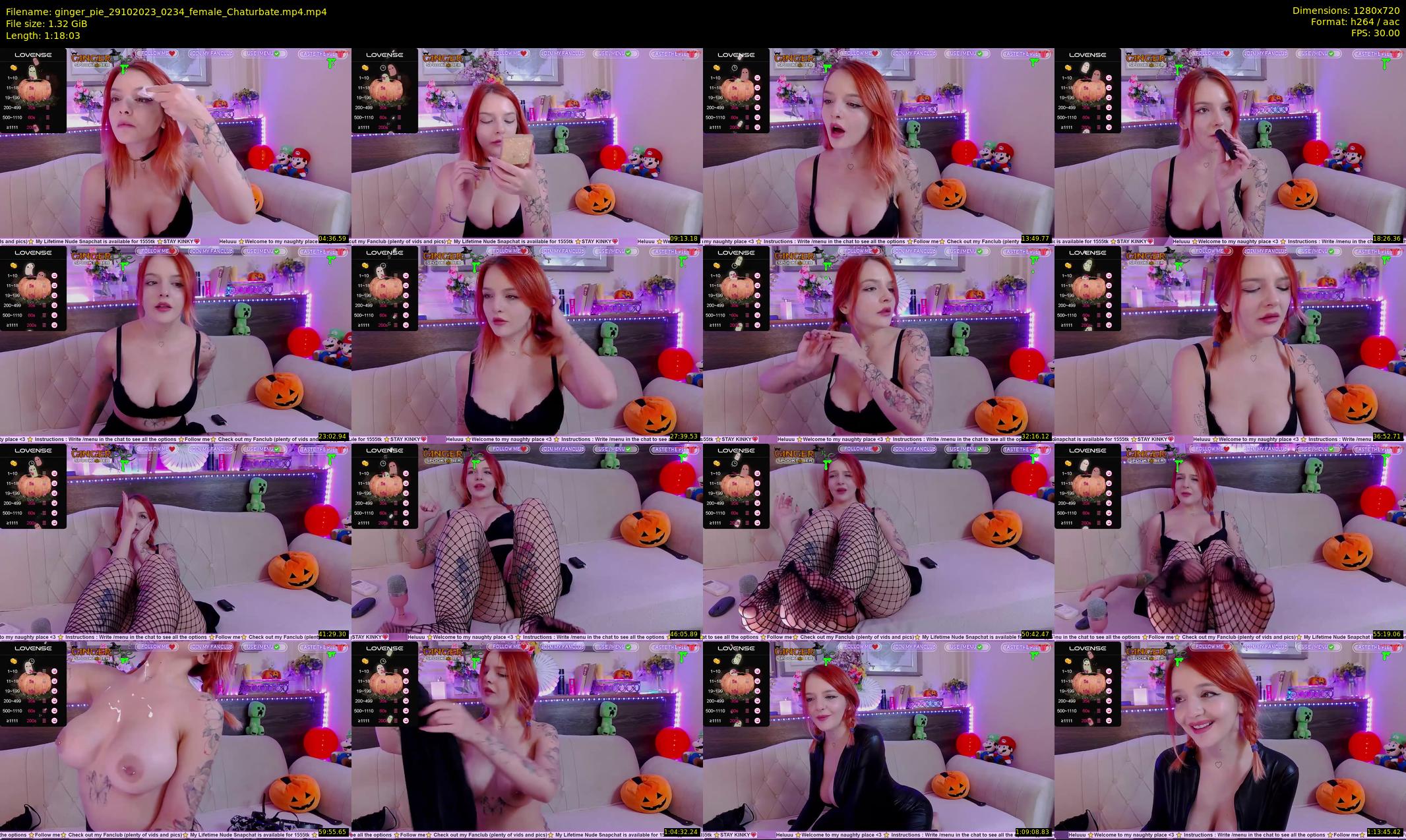 ginger_pie — 79 minute Chaturbate female cam show recording, 720p, Oct 29, 2023