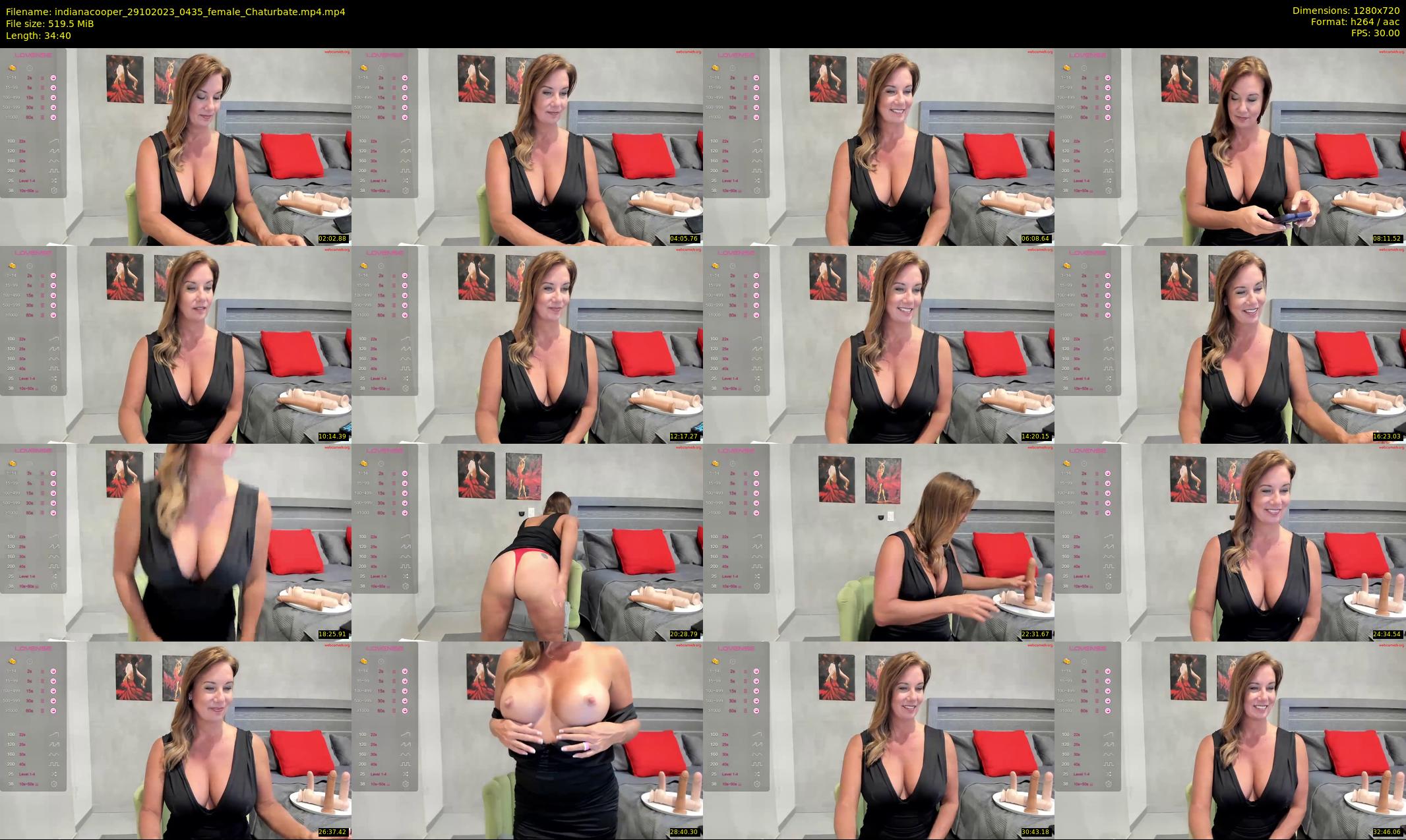 indianacooper — 35 minute Chaturbate female cam show recording, 720p, Oct 29, 2023