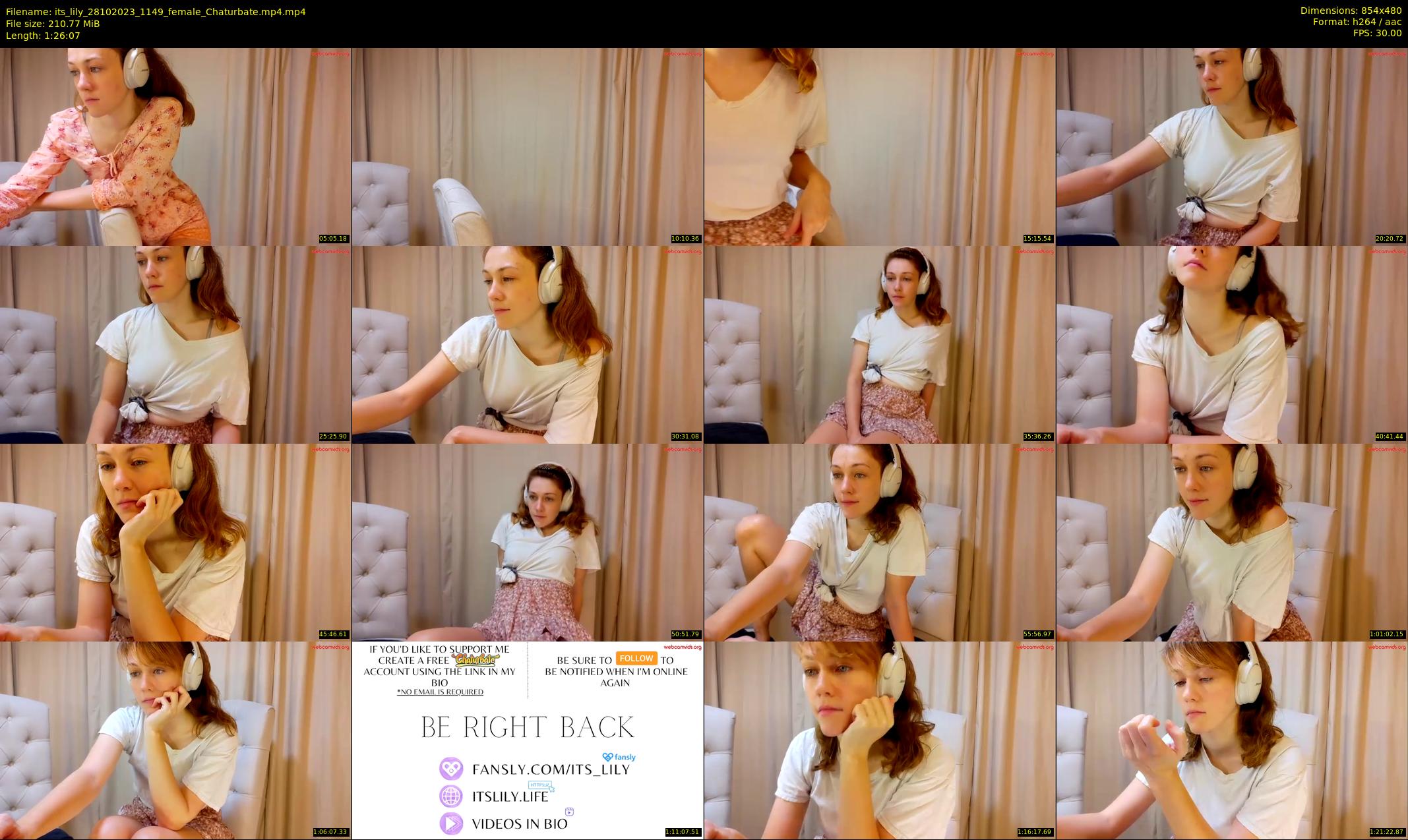 its_lily — 87 minute Chaturbate female cam show recording, 480p, Oct 28, 2023