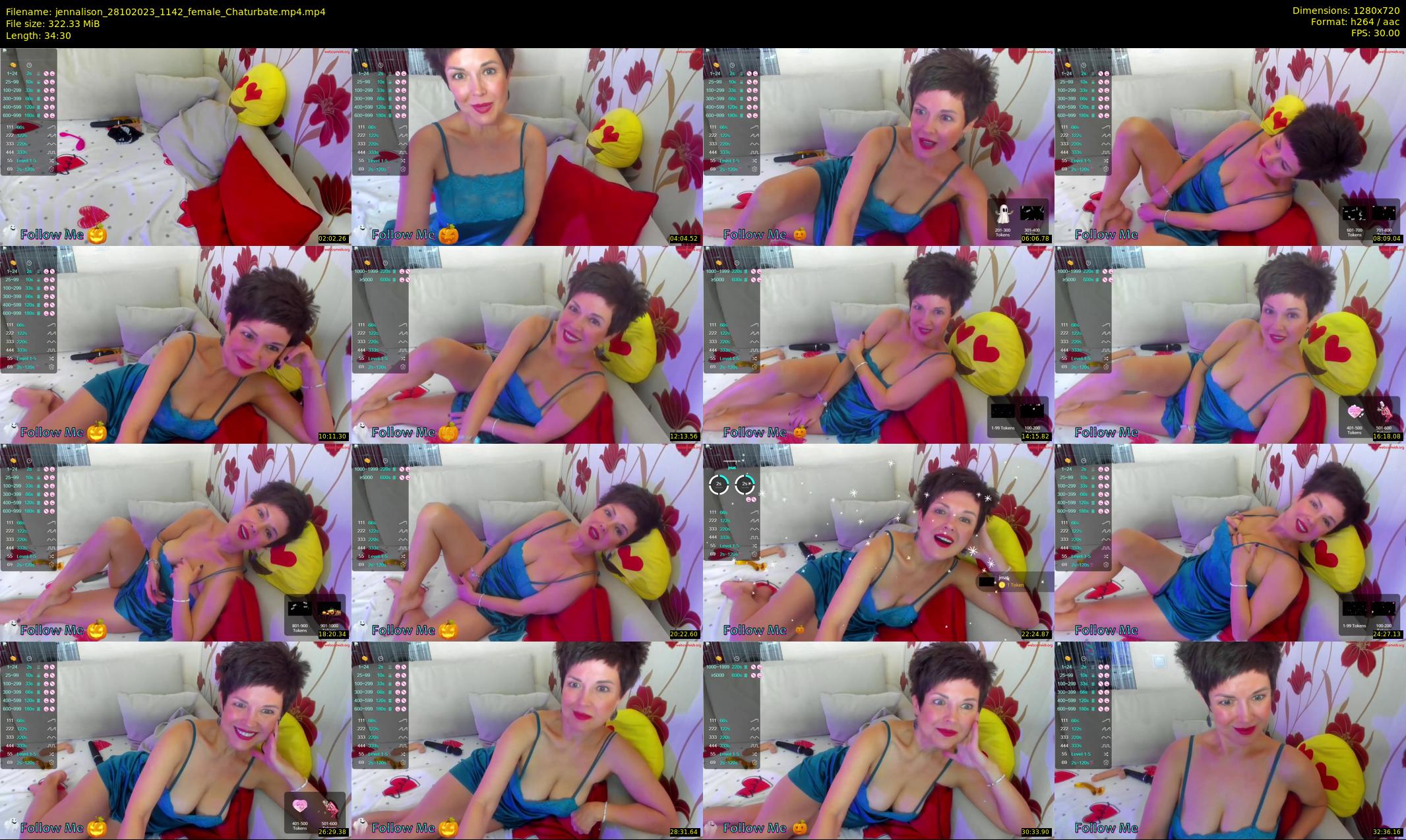 jennalison — 35 minute Chaturbate female cam show recording, 720p, Oct 28, 2023