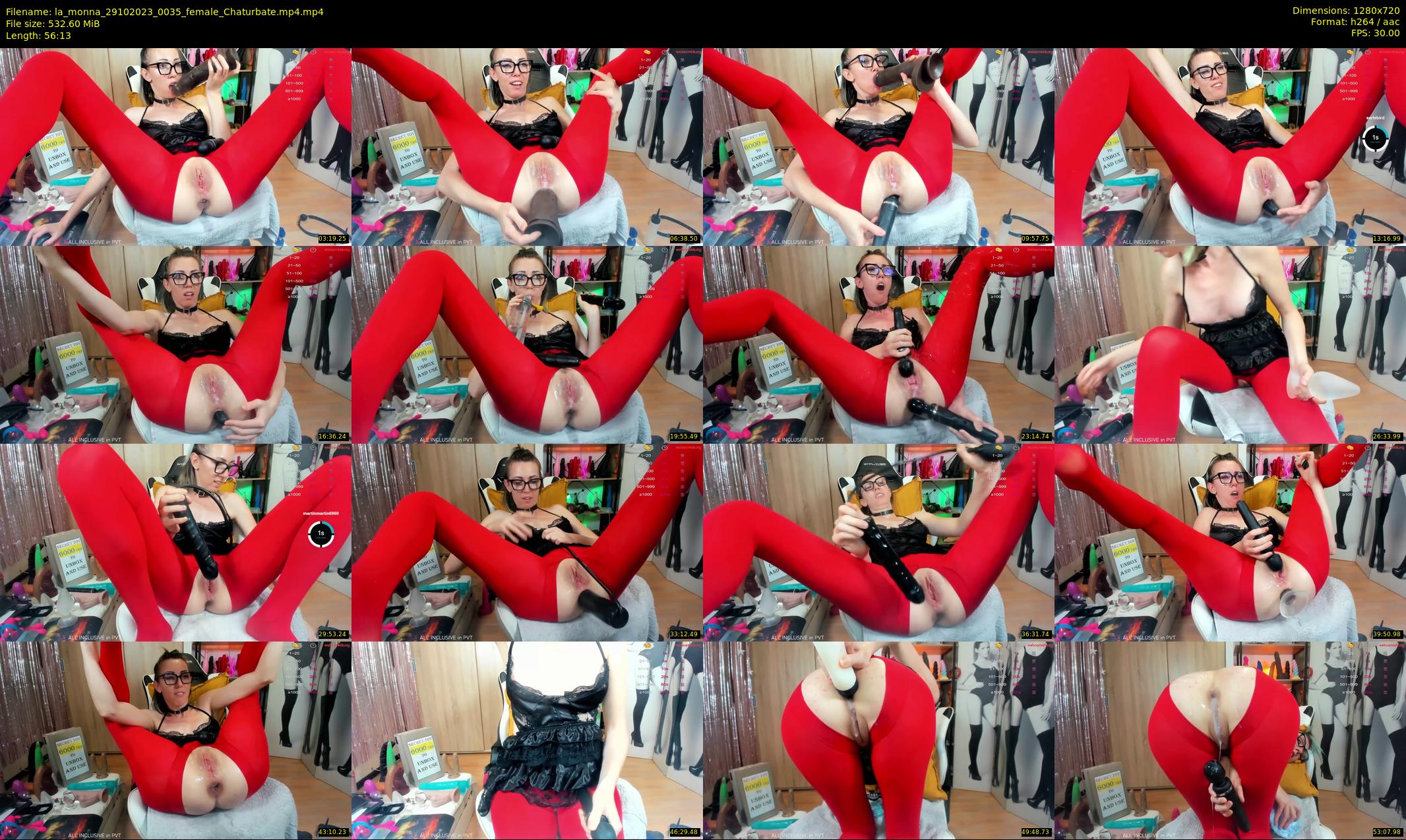 la_monna — 57 minute Chaturbate female cam show recording, 720p, Oct 29, 2023