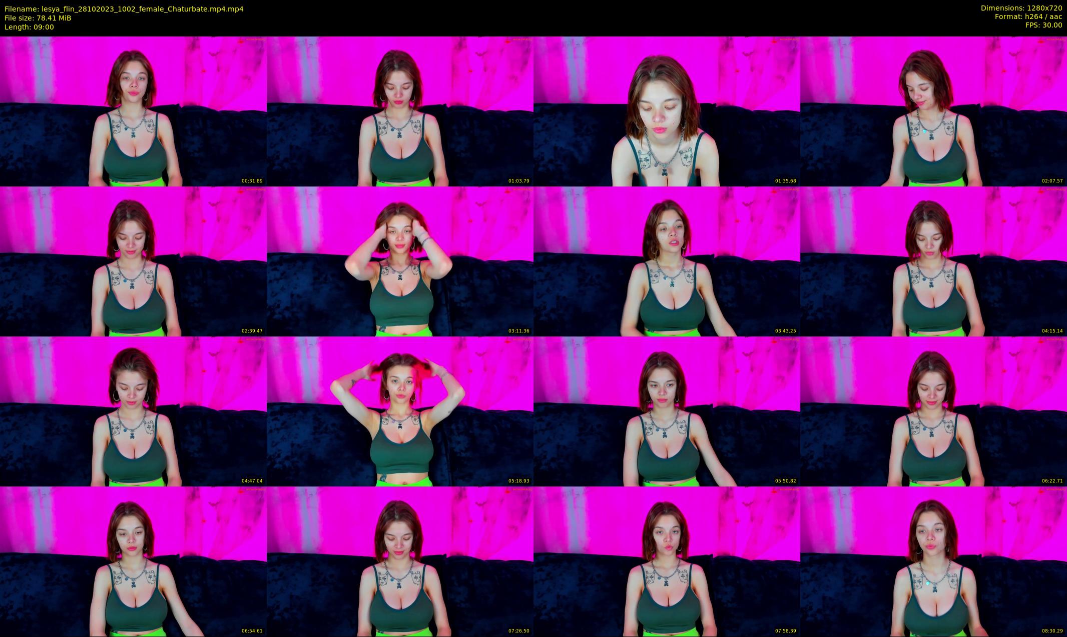 lesya_flin — 9 minute Chaturbate female cam show recording, 720p, Oct 28, 2023