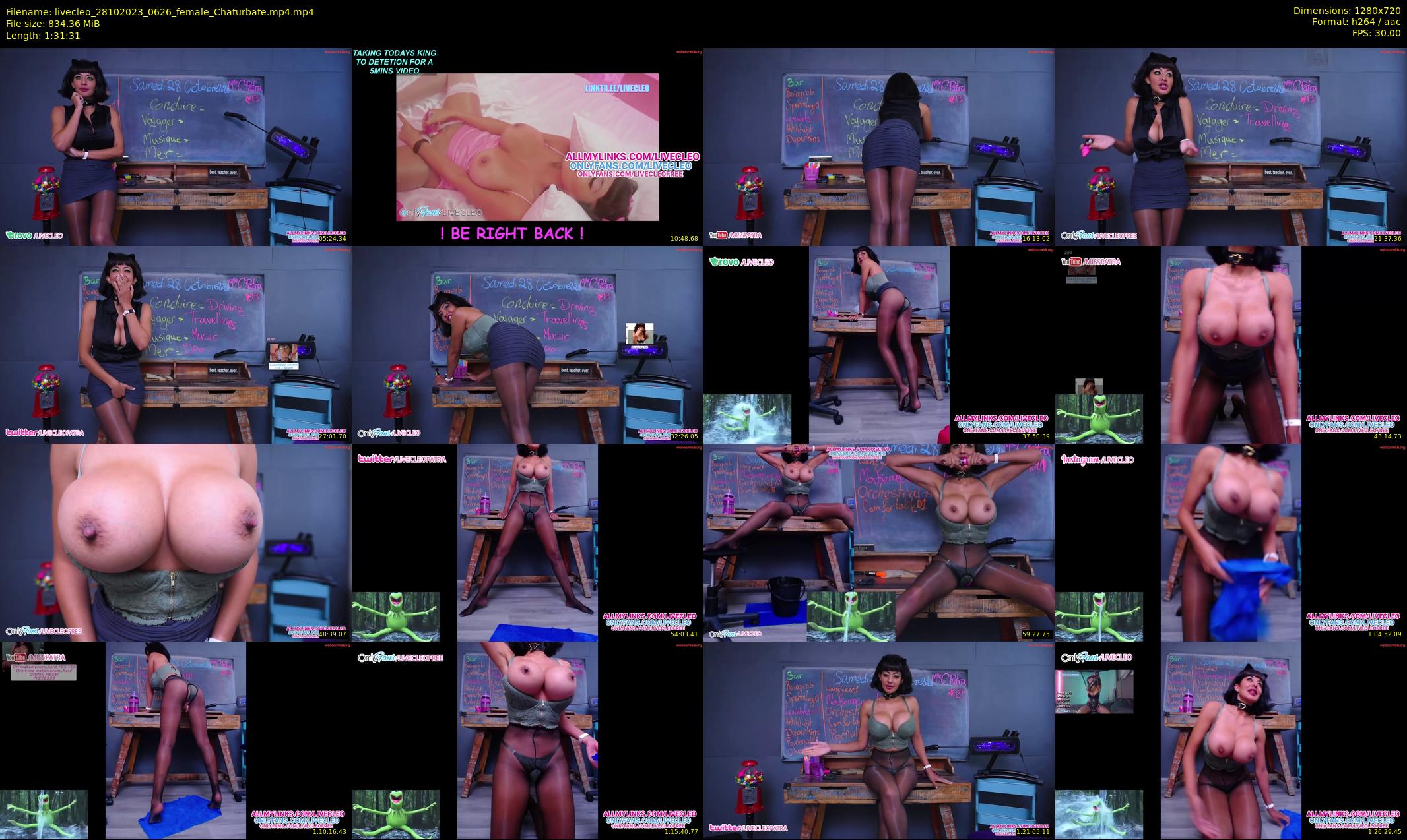 livecleo — 92 minute Chaturbate female cam show recording, 720p, Oct 28, 2023