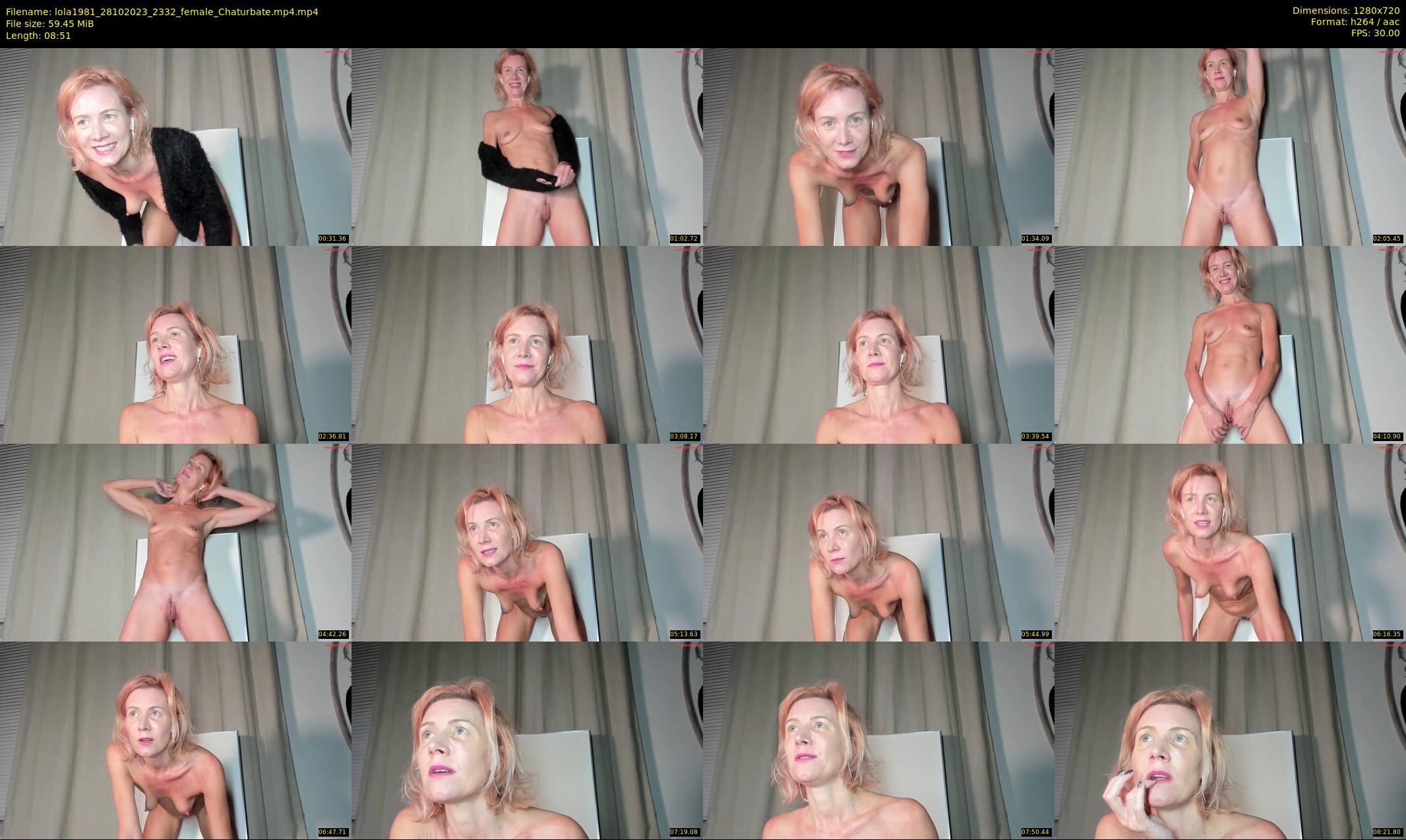 lola1981 — 9 minute Chaturbate female cam show recording, 720p, Oct 28, 2023