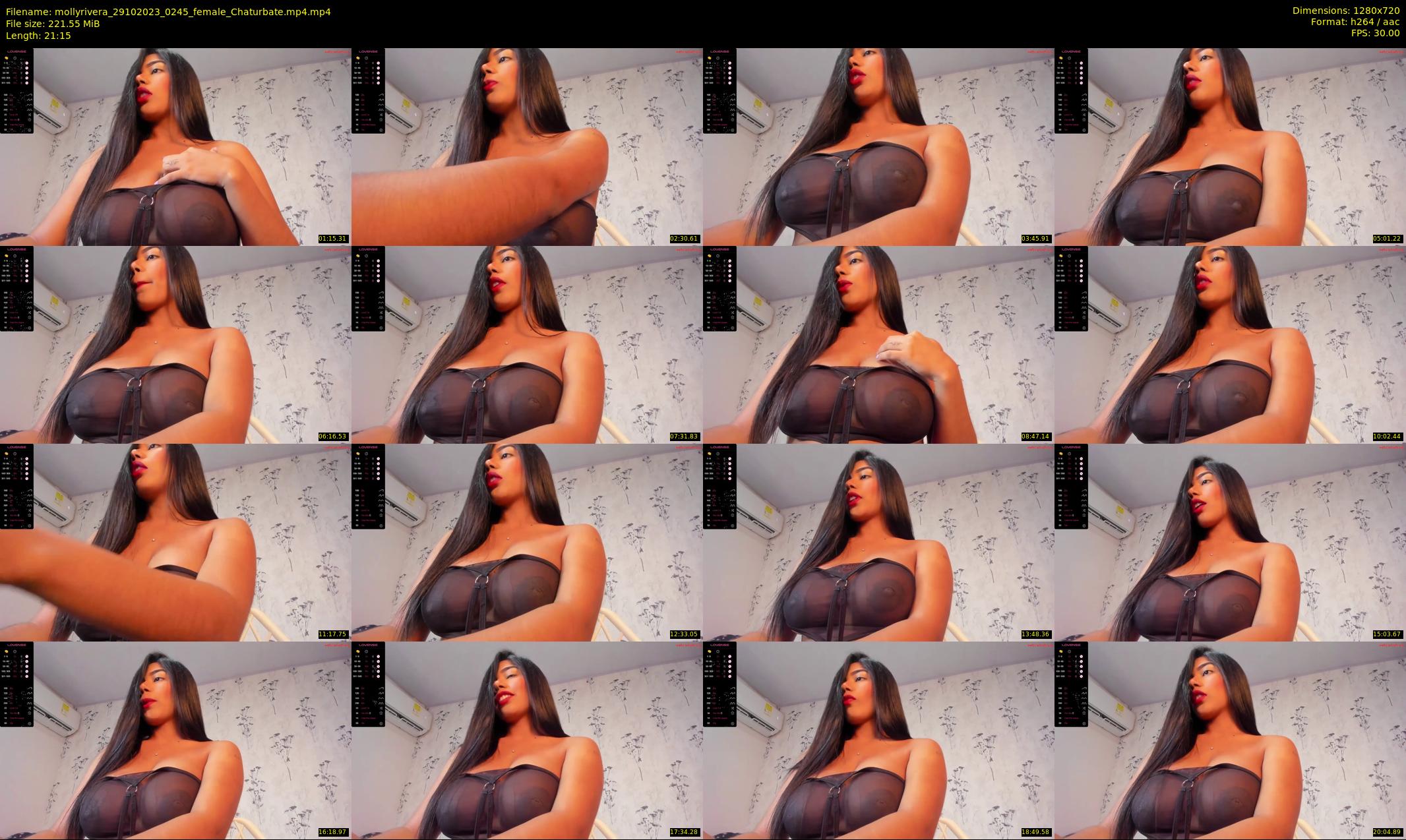 mollyrivera — 22 minute Chaturbate female cam show recording, 720p, Oct 29, 2023