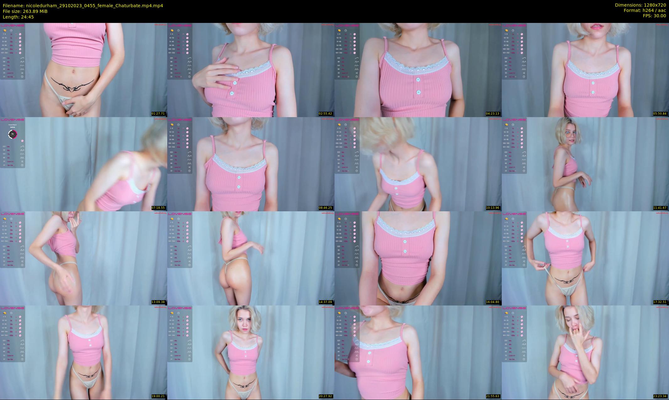 nicoledurham — 25 minute Chaturbate female cam show recording, 720p, Oct 29, 2023