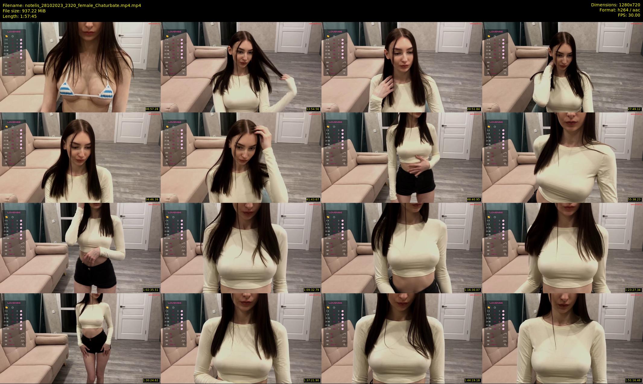 notelis — 118 minute Chaturbate female cam show recording, 720p, Oct 28, 2023