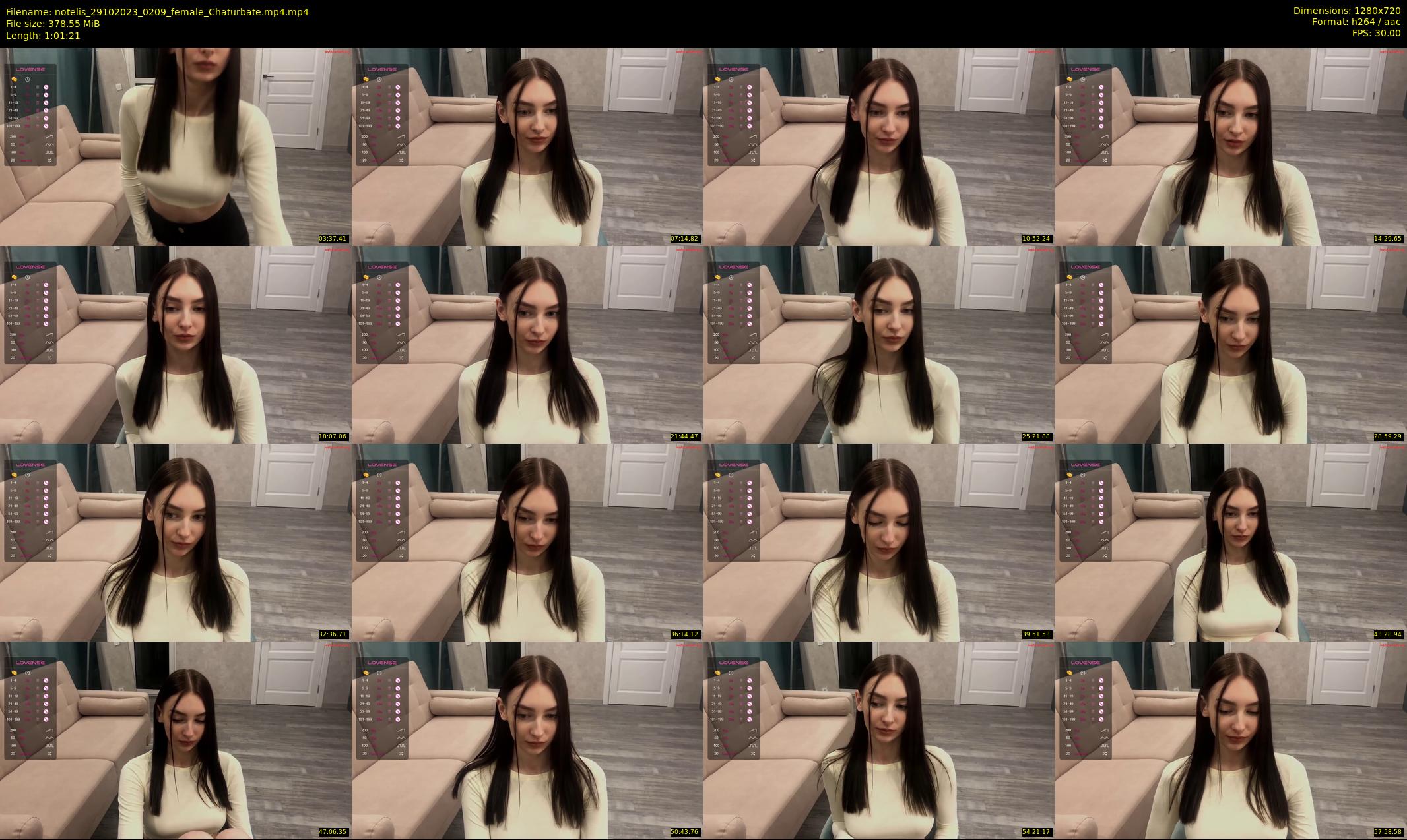 notelis — 62 minute Chaturbate female cam show recording, 720p, Oct 29, 2023