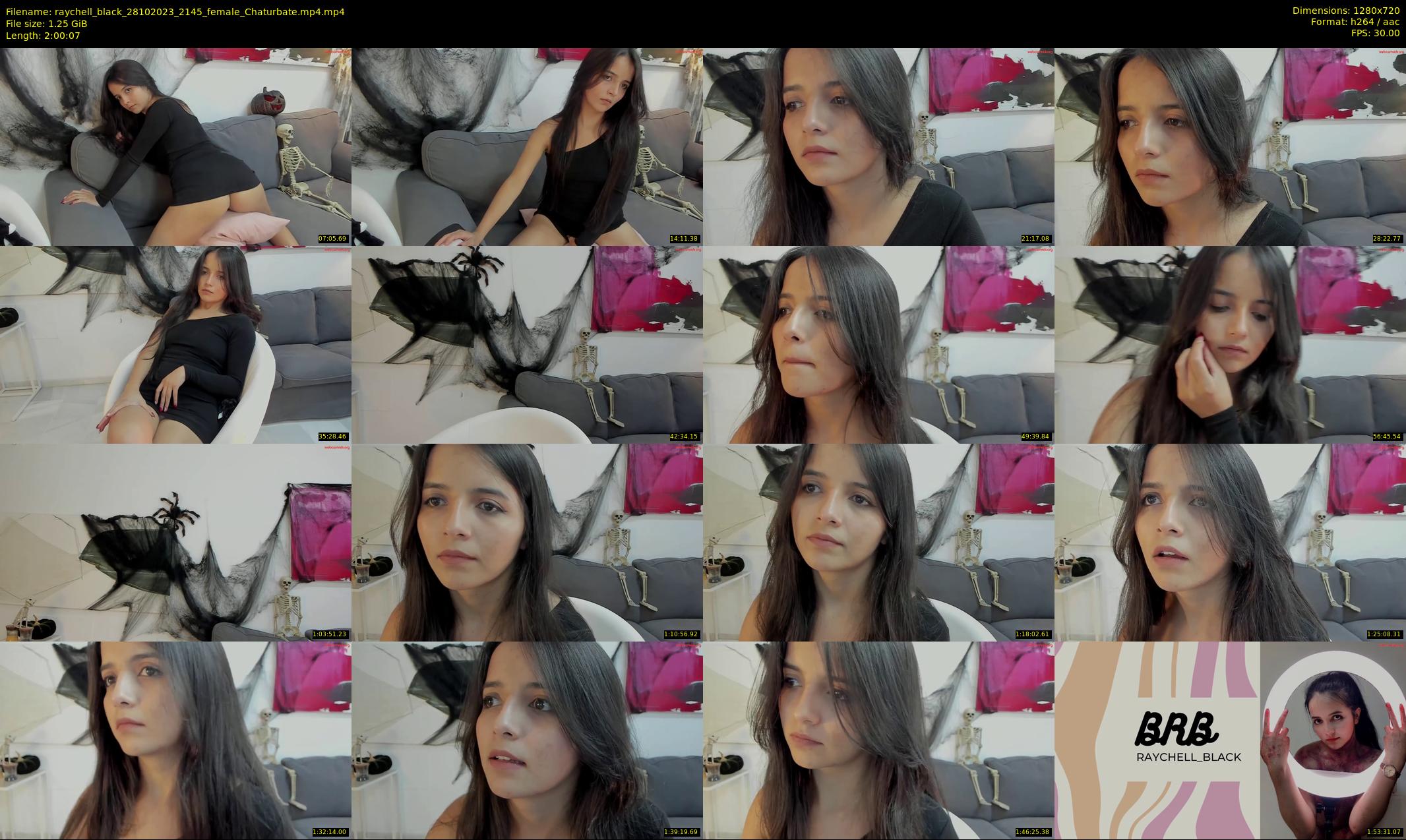 raychell_black — 121 minute Chaturbate female cam show recording, 720p, Oct 28, 2023