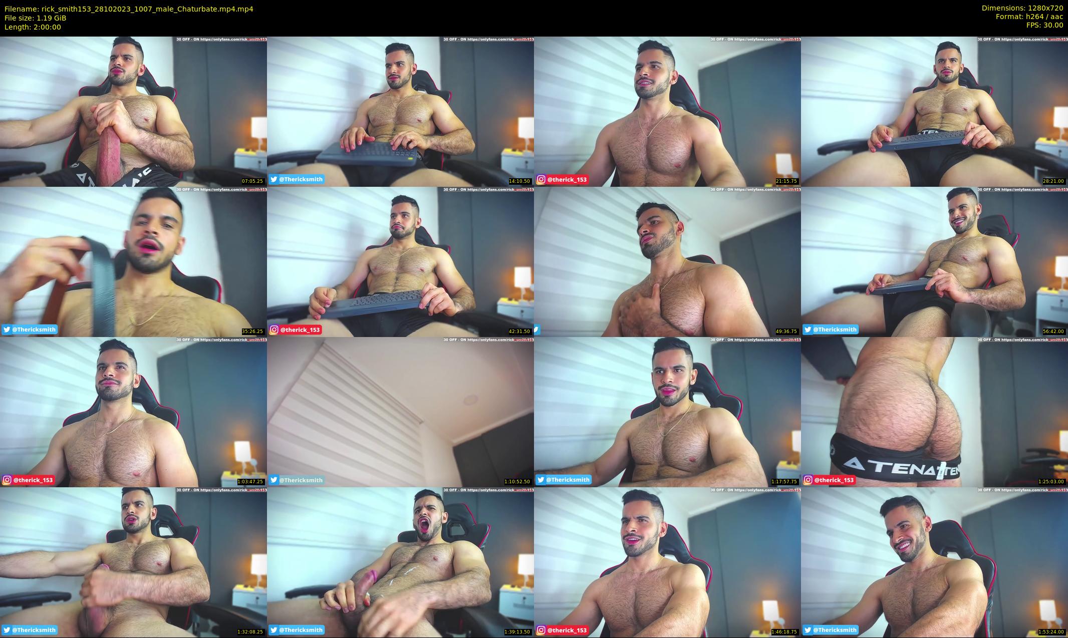 rick_smith153 — 120 minute Chaturbate male cam show recording, 720p, Oct 28, 2023