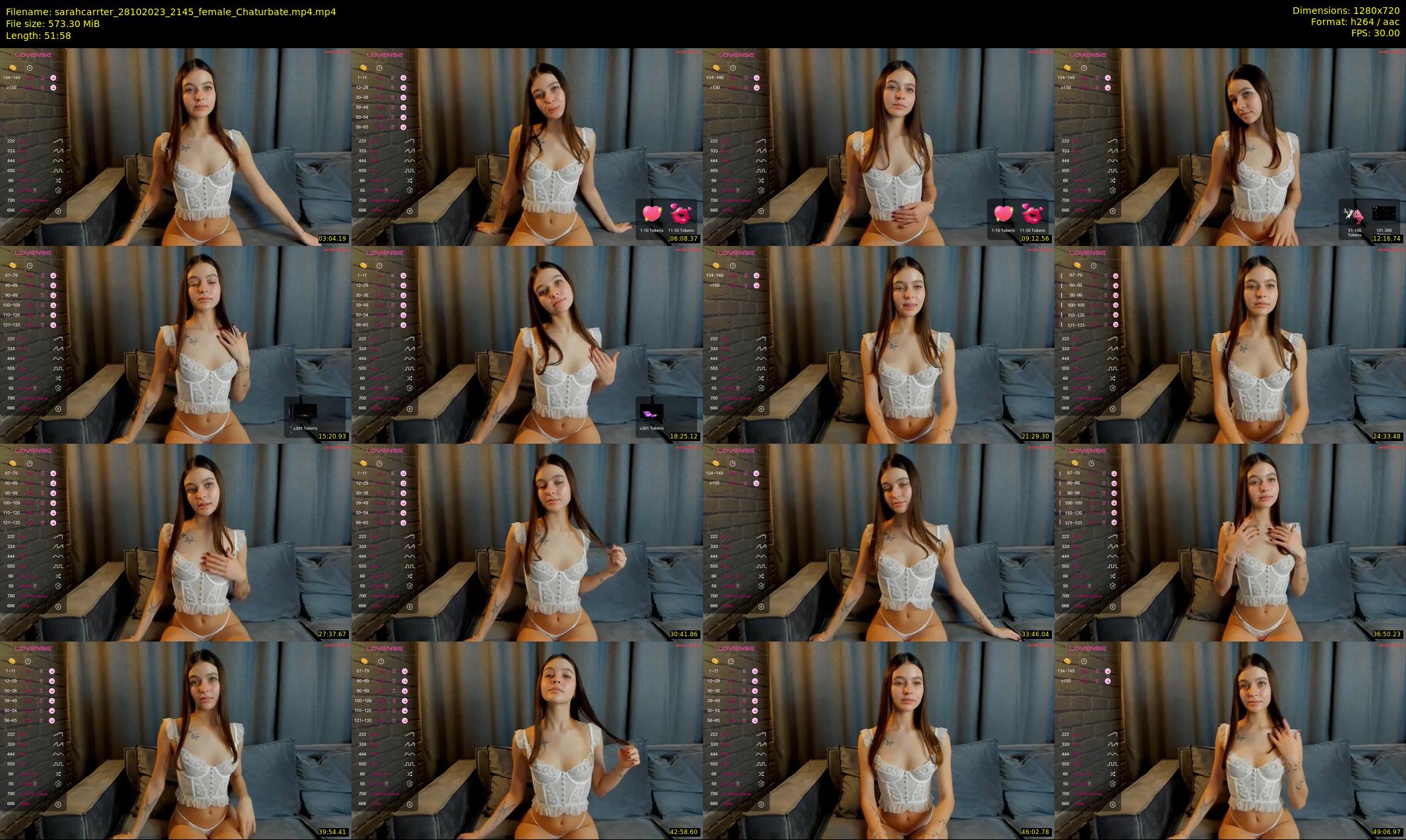 sarahcarrter — 52 minute Chaturbate female cam show recording, 720p, Oct 28, 2023