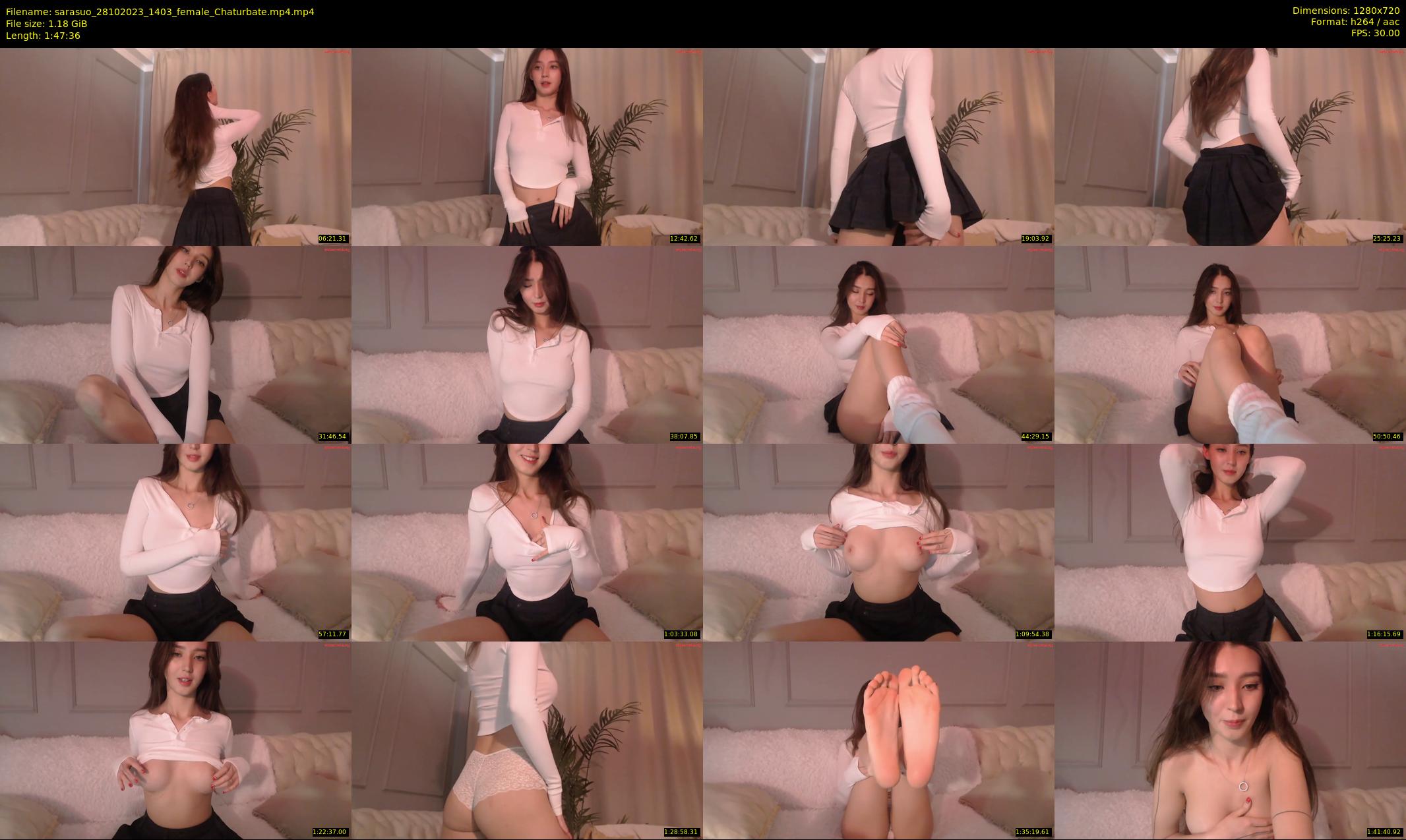 sarasuo — 108 minute Chaturbate female cam show recording, 720p, Oct 28, 2023