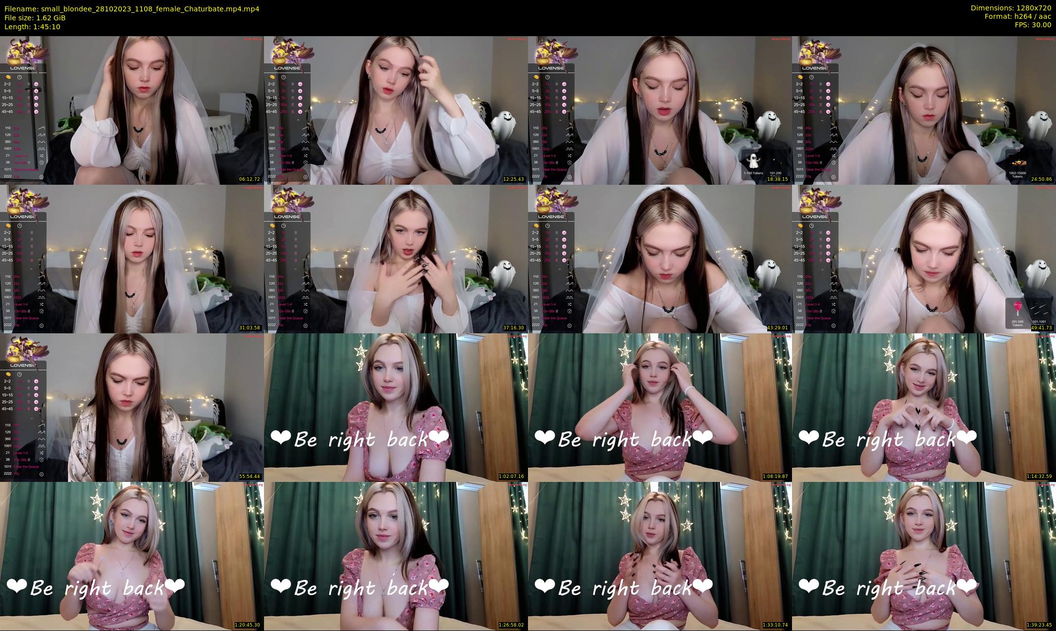 small_blondee — 106 minute Chaturbate female cam show recording, 720p, Oct 28, 2023