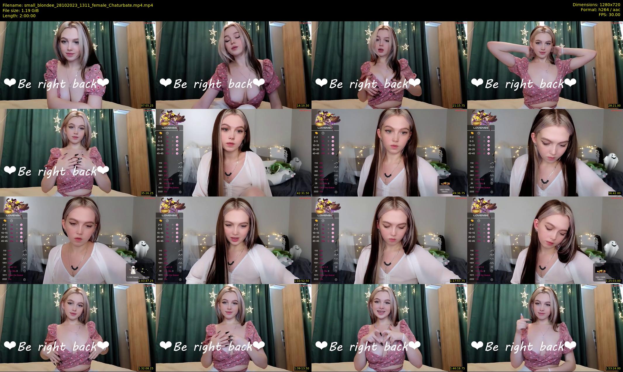 small_blondee — 120 minute Chaturbate female cam show recording, 720p, Oct 28, 2023