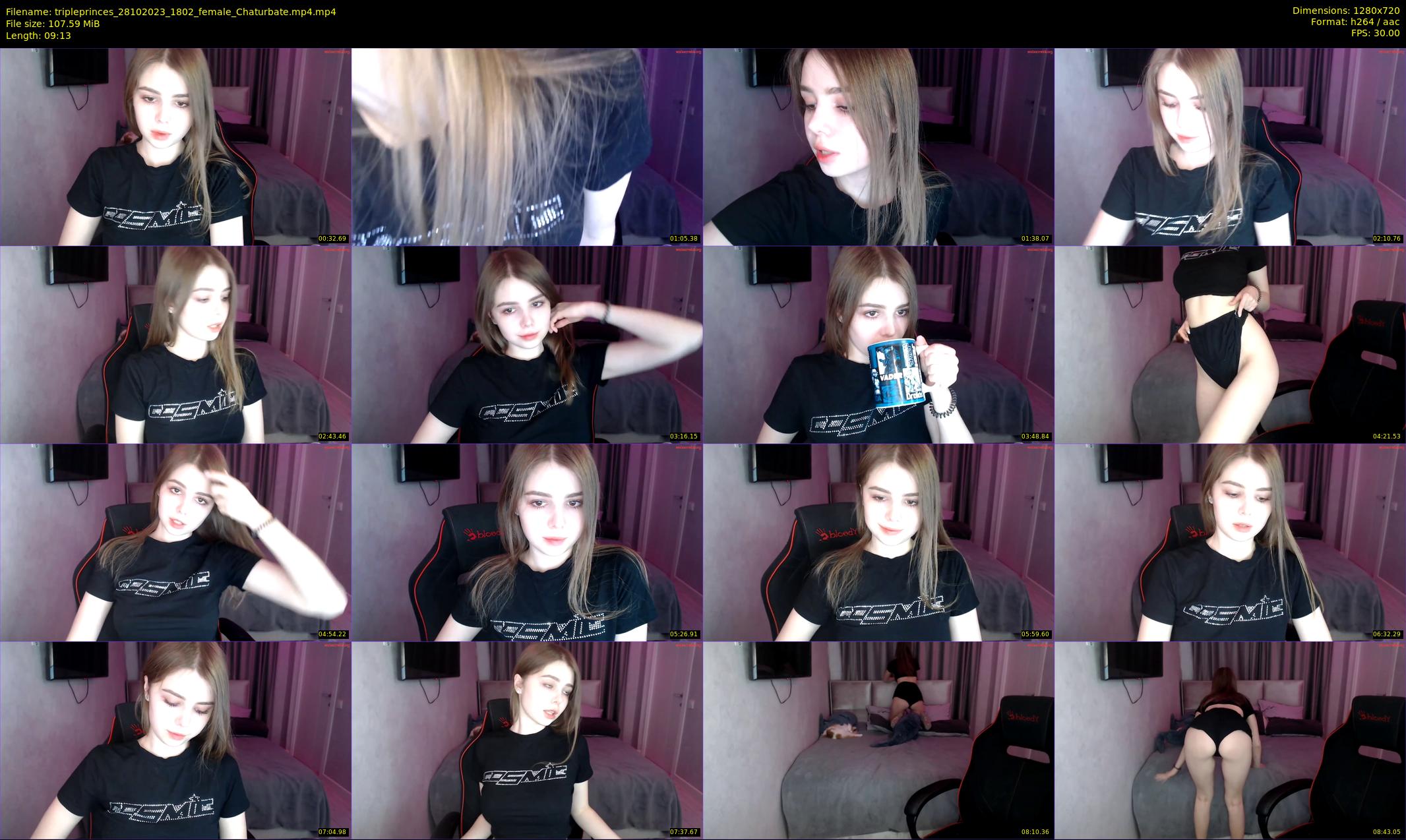 tripleprinces — 10 minute Chaturbate female cam show recording, 720p, Oct 28, 2023