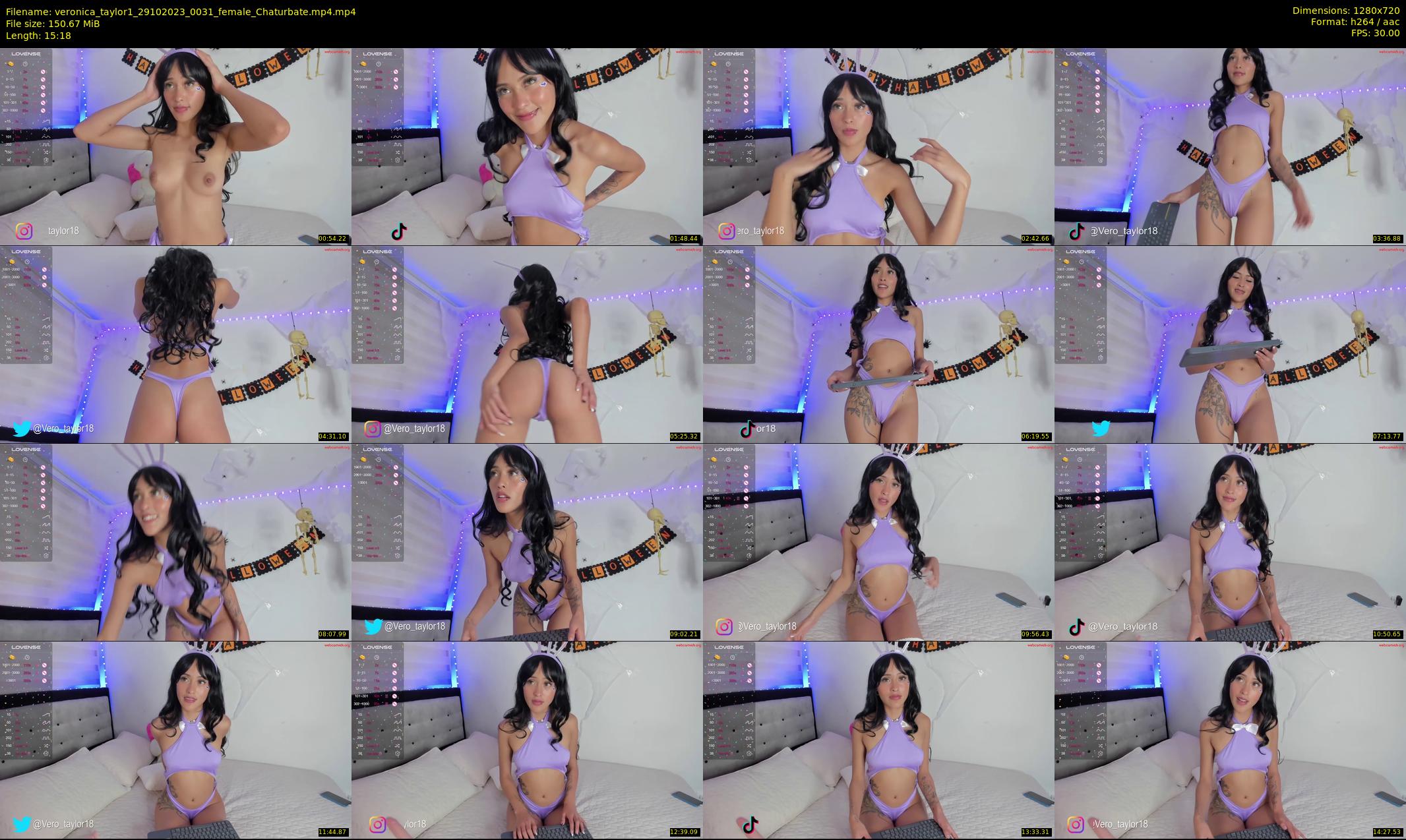 veronica_taylor1 — 16 minute Chaturbate female cam show recording, 720p, Oct 29, 2023