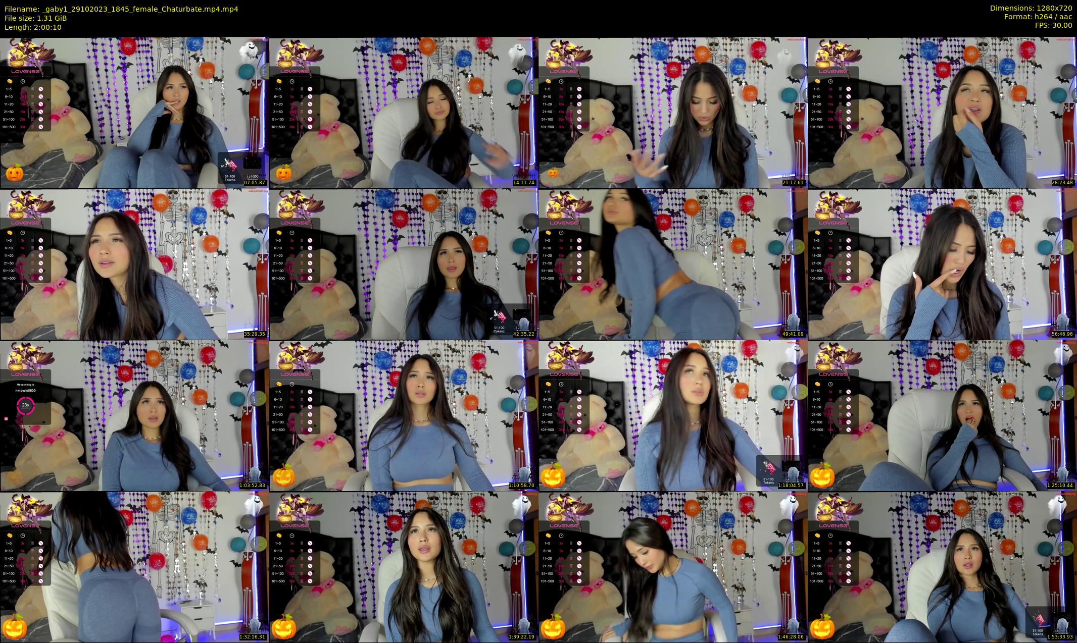 _gaby1 — 121 minute Chaturbate female cam show recording, 720p, Oct 29, 2023