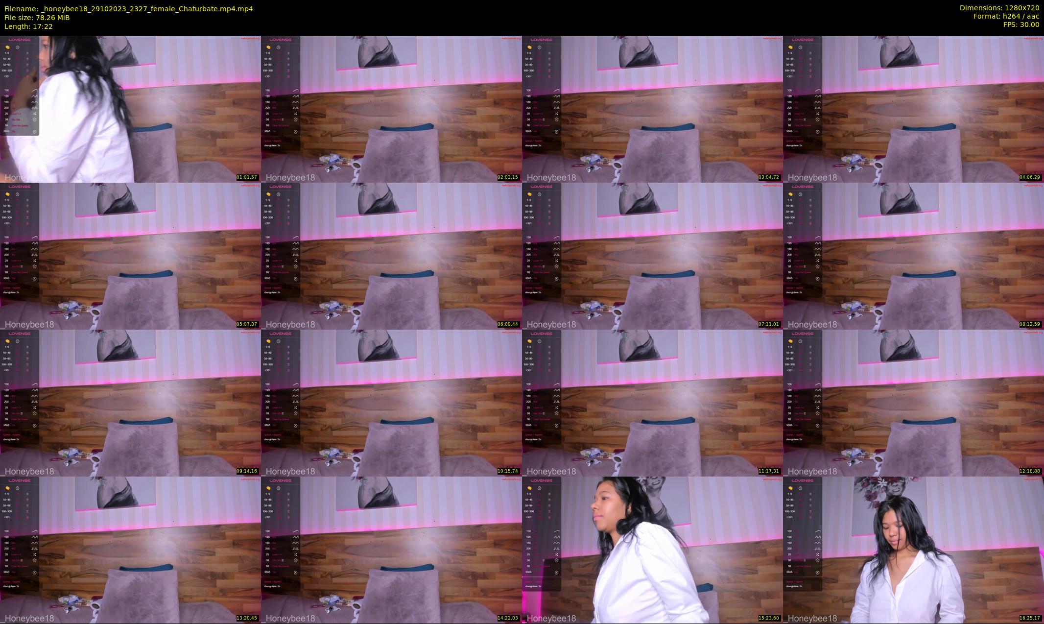_honeybee18 — 18 minute Chaturbate female cam show recording, 720p, Oct 29, 2023
