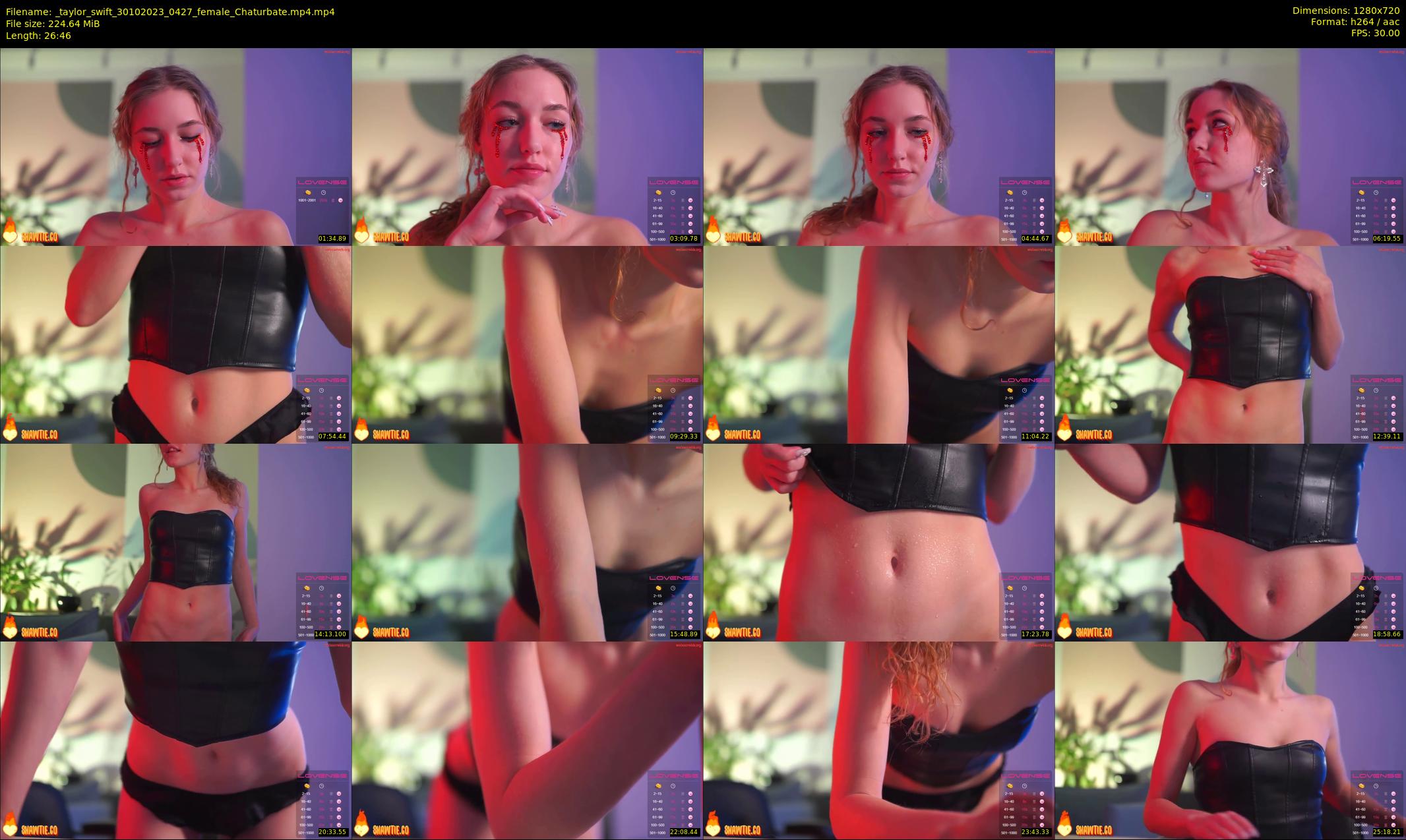 _taylor_swift — 27 minute Chaturbate female cam show recording, 720p, Oct 30, 2023