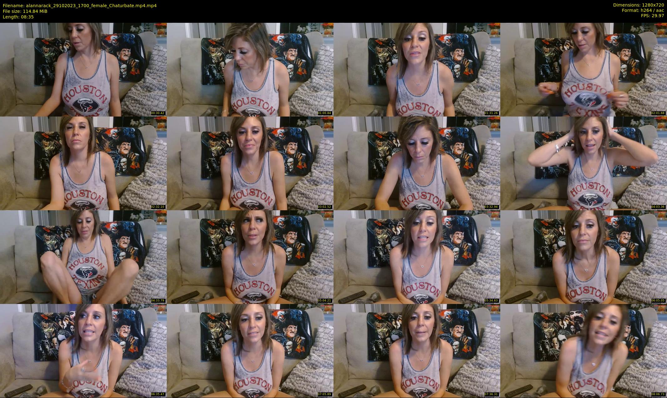 alannarack — 9 minute Chaturbate female cam show recording, 720p, Oct 29, 2023