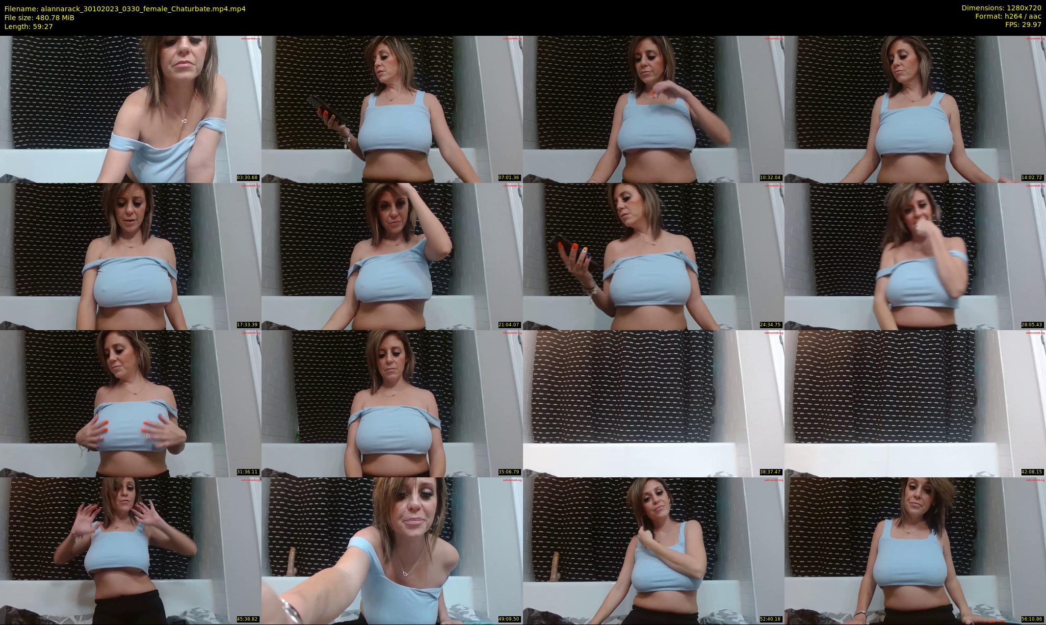 alannarack — 60 minute Chaturbate female cam show recording, 720p, Oct 30, 2023