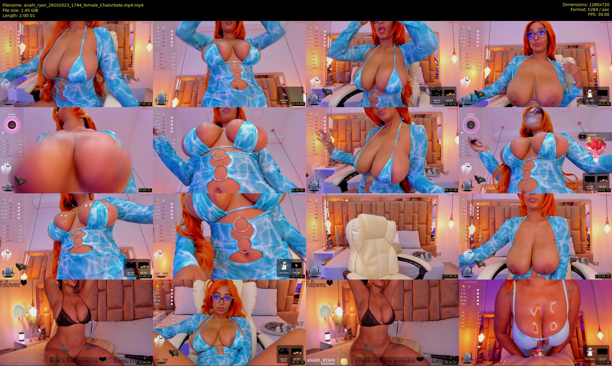 anahi_ryan — 121 minute Chaturbate female cam show recording, 720p, Oct 29, 2023