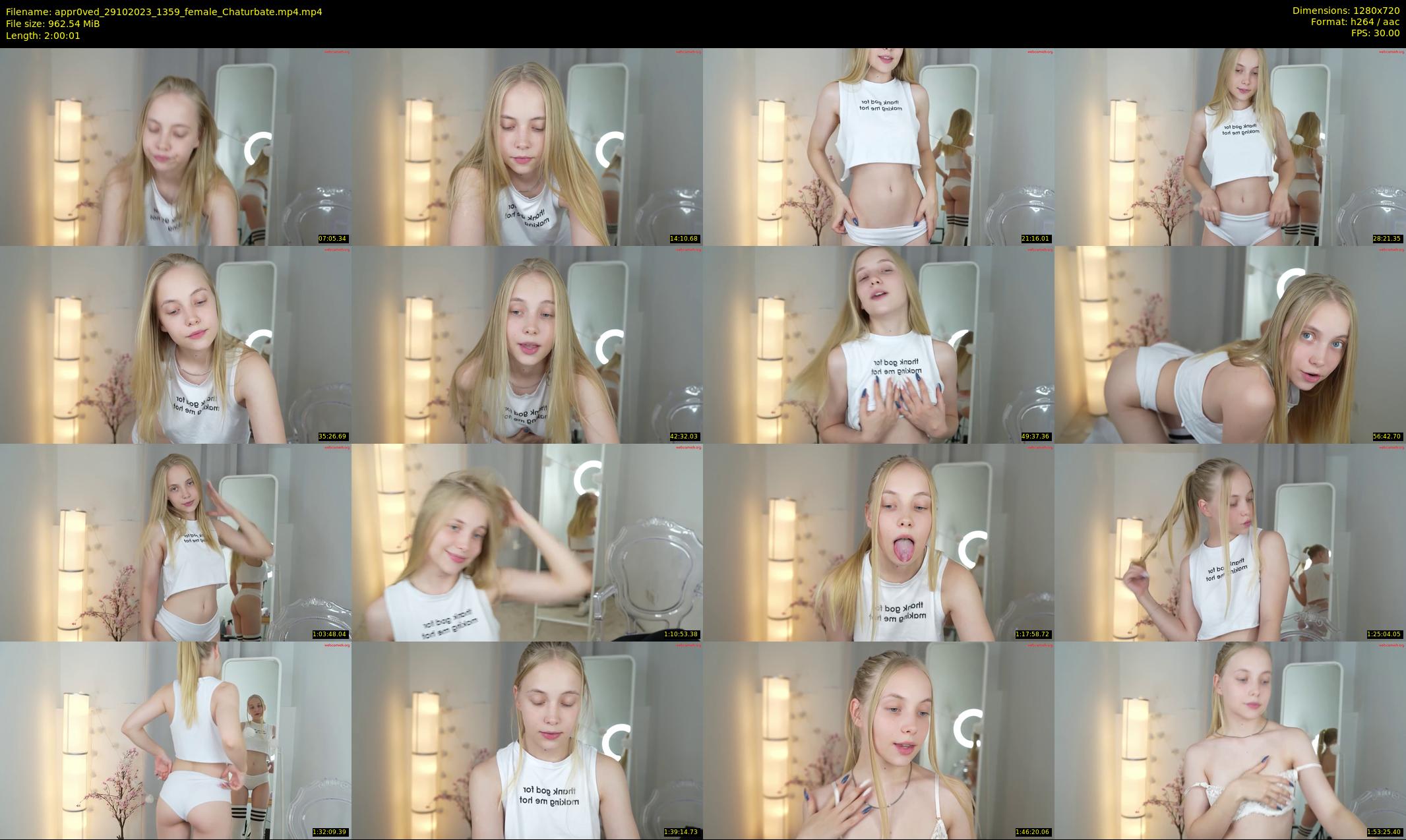 appr0ved — 121 minute Chaturbate female cam show recording, 720p, Oct 29, 2023