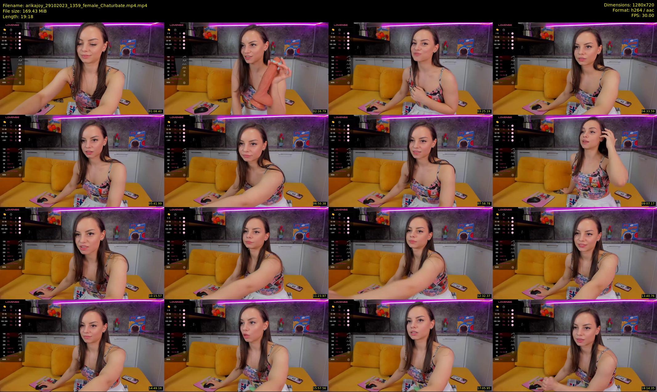 arikajoy — 20 minute Chaturbate female cam show recording, 720p, Oct 29, 2023